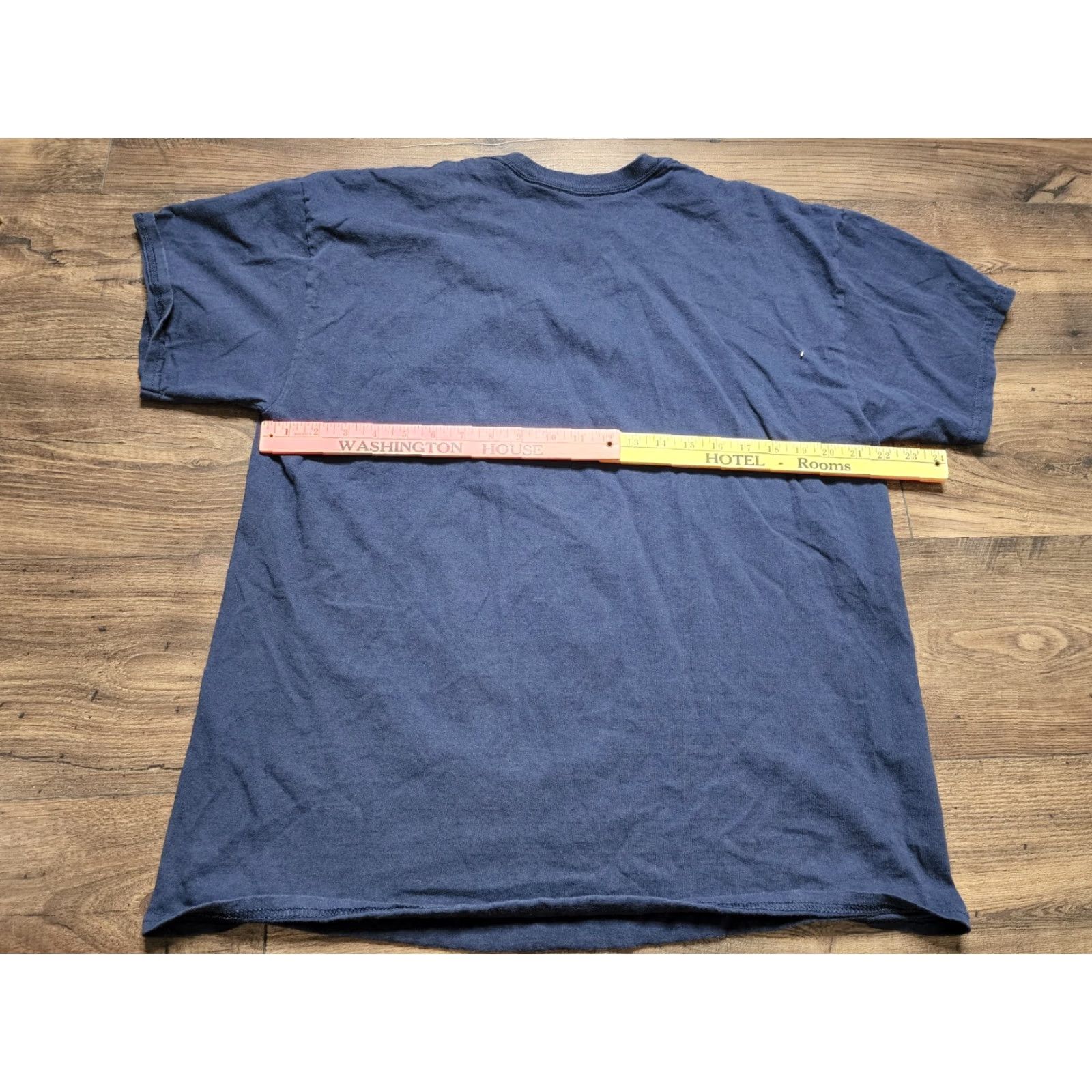 Vintage Mens XL Universal Studios Patrick Spongebob See My Point Distressed T-Shirt Crew Neck Short Sleeve Blue Cotton Graphic Print Size US 36 / EU 52 - 2 Thumbnail