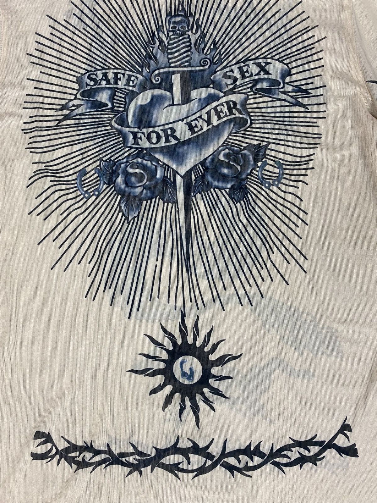 Jean Paul Gaultier Jean paul gaultier SS96 safe sex forever tattoo mesh top Size US S / EU 44-46 / 1 - 3 Thumbnail