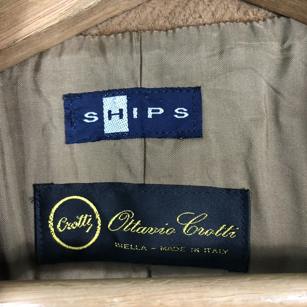 Japanese Brand 🔥VINTAGE WOOL LONG JACKET SHIPS JAPAN DOUBLE BREASTS Size M / US 6-8 / IT 42-44 - 17 Thumbnail