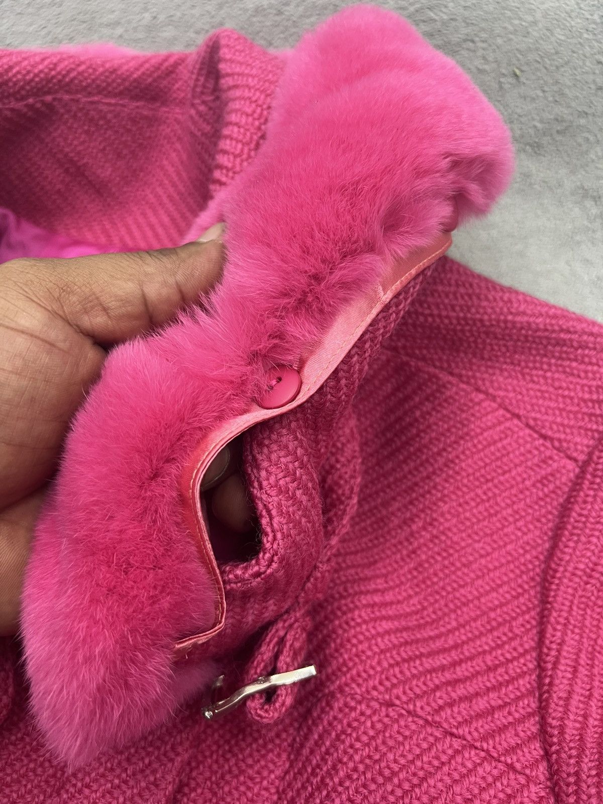 Karl Lagerfeld KARL LAGERFELD FUCHSIA TWEED JACKET Size S / US 4 / IT 40 - 13 Thumbnail