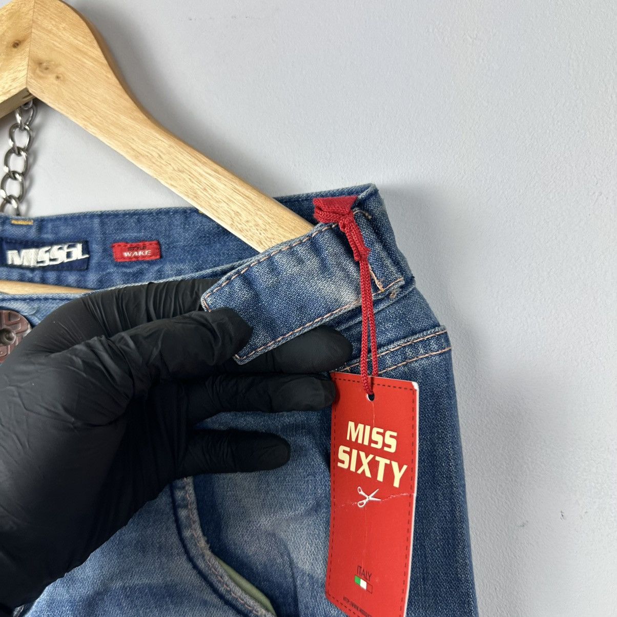 Vintage !NWT! Vintage Rare Miss Sixty Buckle Belt Jeans Size US 28 / EU 44 - 11 Thumbnail