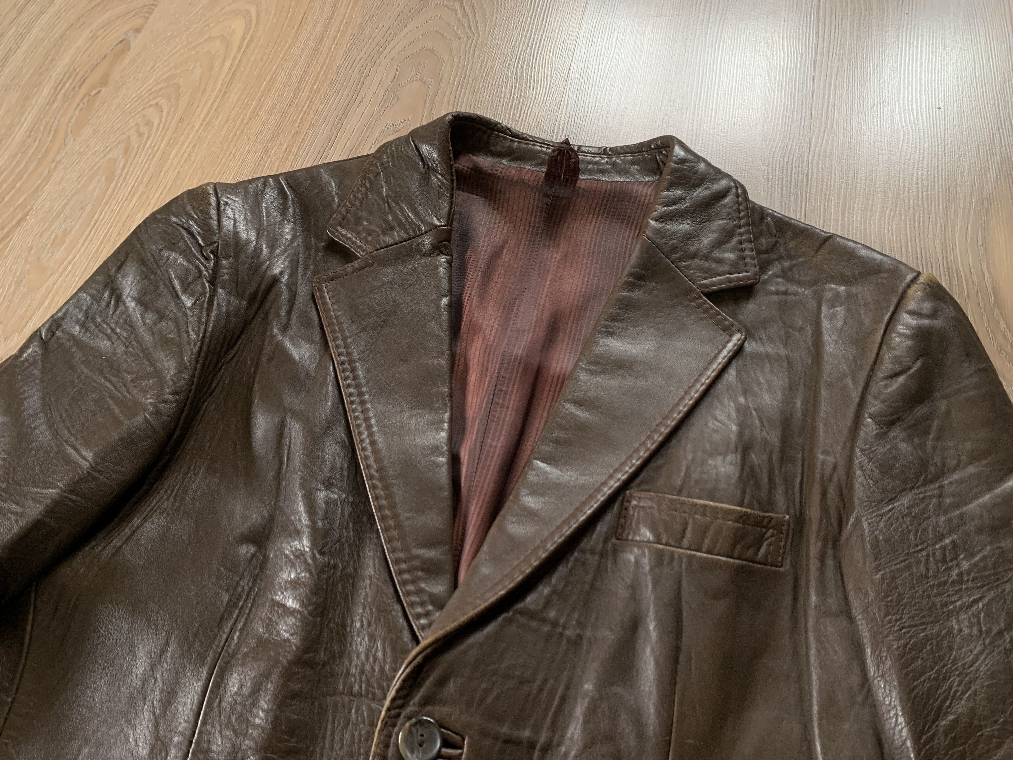 Vintage Vintage Talbot Leather Heavy Coat Size US M / EU 48-50 / 2 - 2 Thumbnail