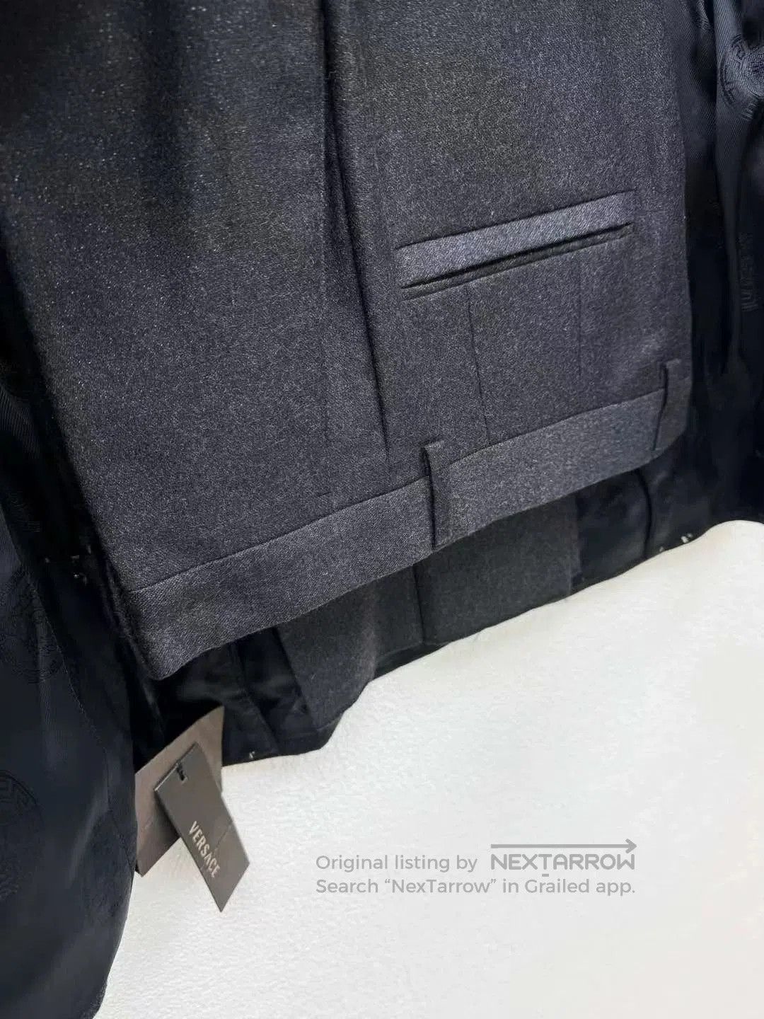 Versace VERSACE Wool Elastic Suit Set. Size US S / EU 44-46 / 1 - 5 Thumbnail