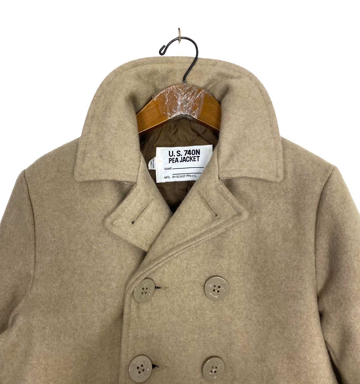 Schott Rare‼️ Vintage Schott U.s. 740N Pea Jacket Made in Usa Size S / US 4 / IT 40 - 3 Thumbnail