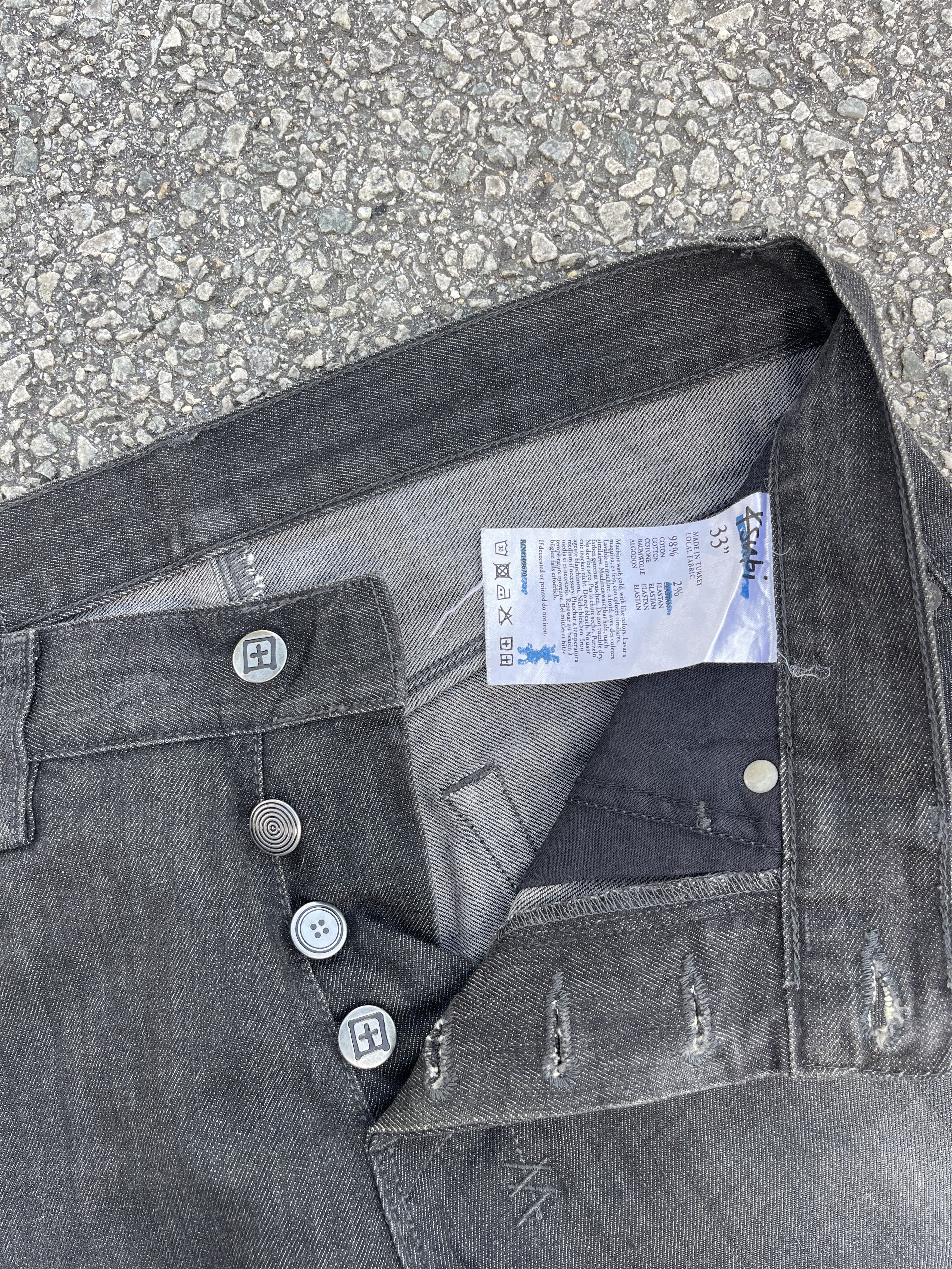 Ksubi Ksubi Dee Dee Pre Loved Black Denim Size US 33 - 7 Thumbnail