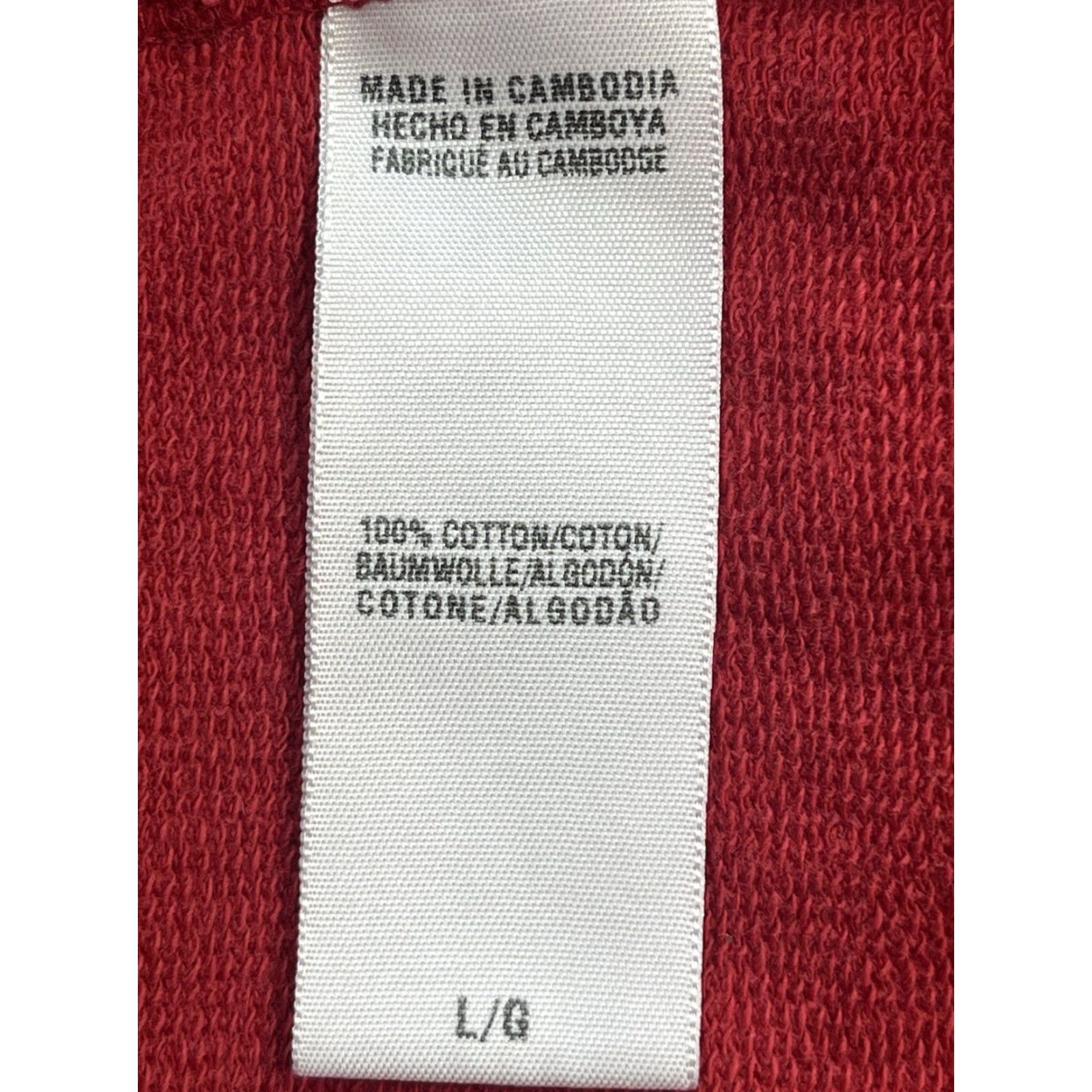 Lucky Brand Lucky Brand Red Belted Open Front Sweater Hooded Women L Satin Cotton See All Pics Size L / US 10 / IT 46 - 7 Thumbnail