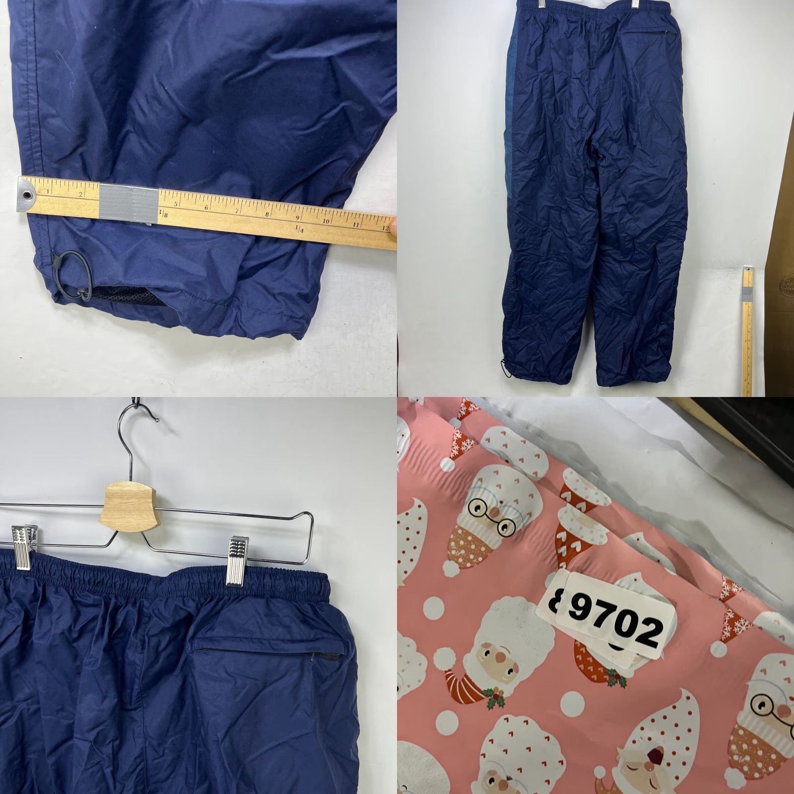 Nike VINTAGE Nike Y2K Baggy Windbreaker Pants 2XL Mens Blue 90s Track Pants Pockets Regular Comfortable Casual Vintage Nike Size US 39 - 8 Thumbnail