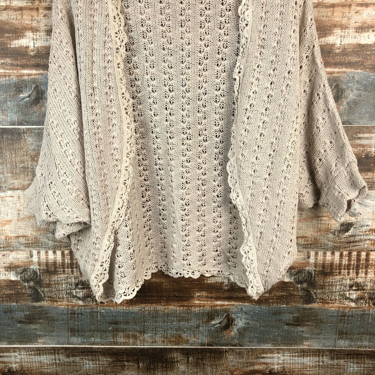 Homespun Knitwear DL Abc une Face vintage crochet Knitwear #C729 Size L / US 10 / IT 46 - 3 Thumbnail