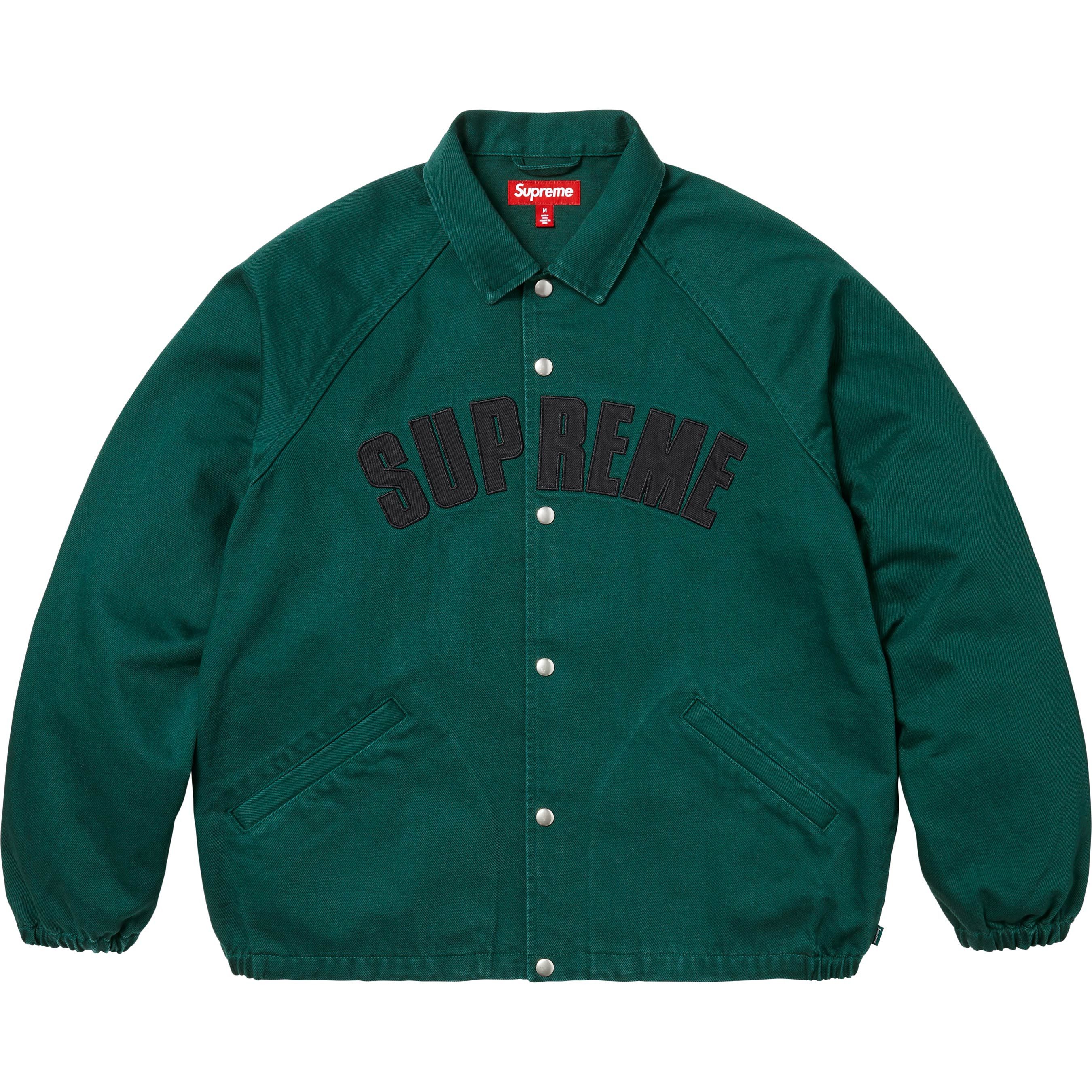 supreme Snap Front Twill Coaches Jacket Supreme Arc Denim Coaches