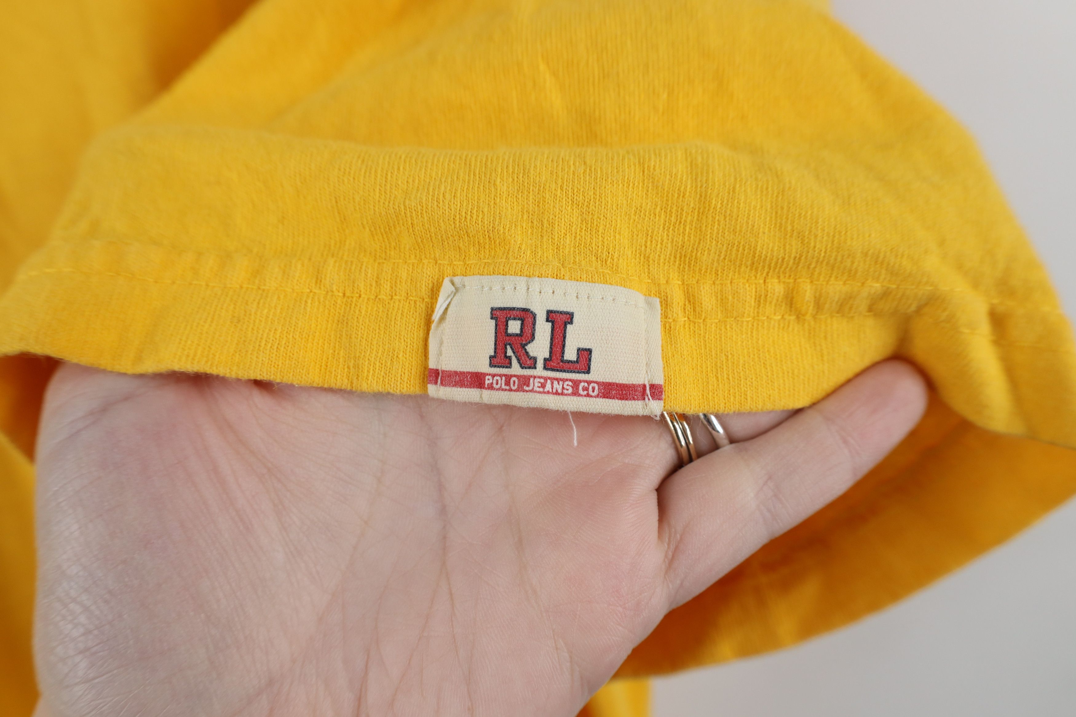 Ralph Lauren × Vintage Vintage 90s Ralph Lauren Spell Out Flag Short Sleeve T-Shirt Size US L / EU 52-54 / 3 - 4 Thumbnail