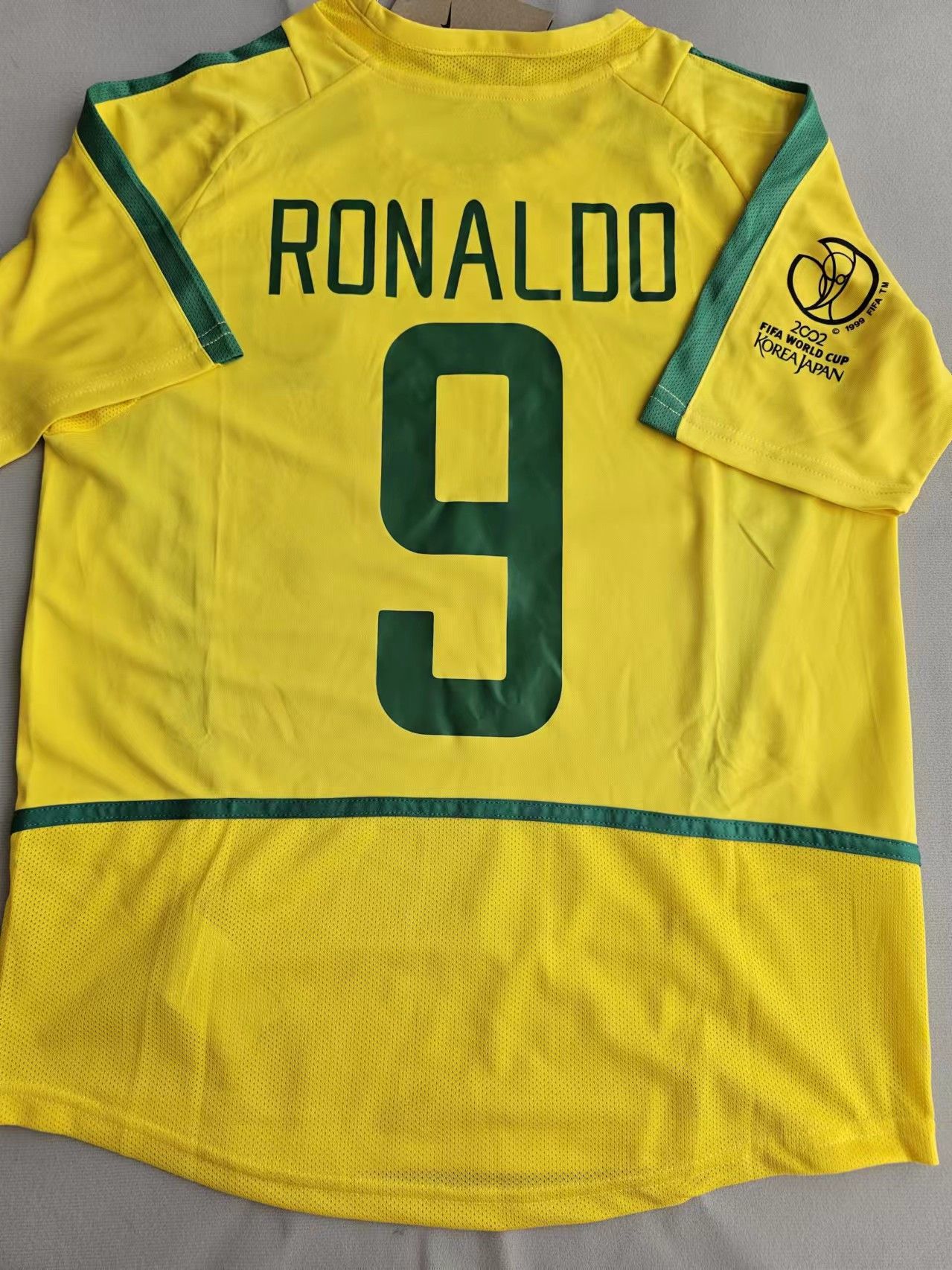 Other 2002 World Cup Brazil 9 Ronaldo Jersey Home Size US XXL / EU 58 / 5 - 2 Thumbnail