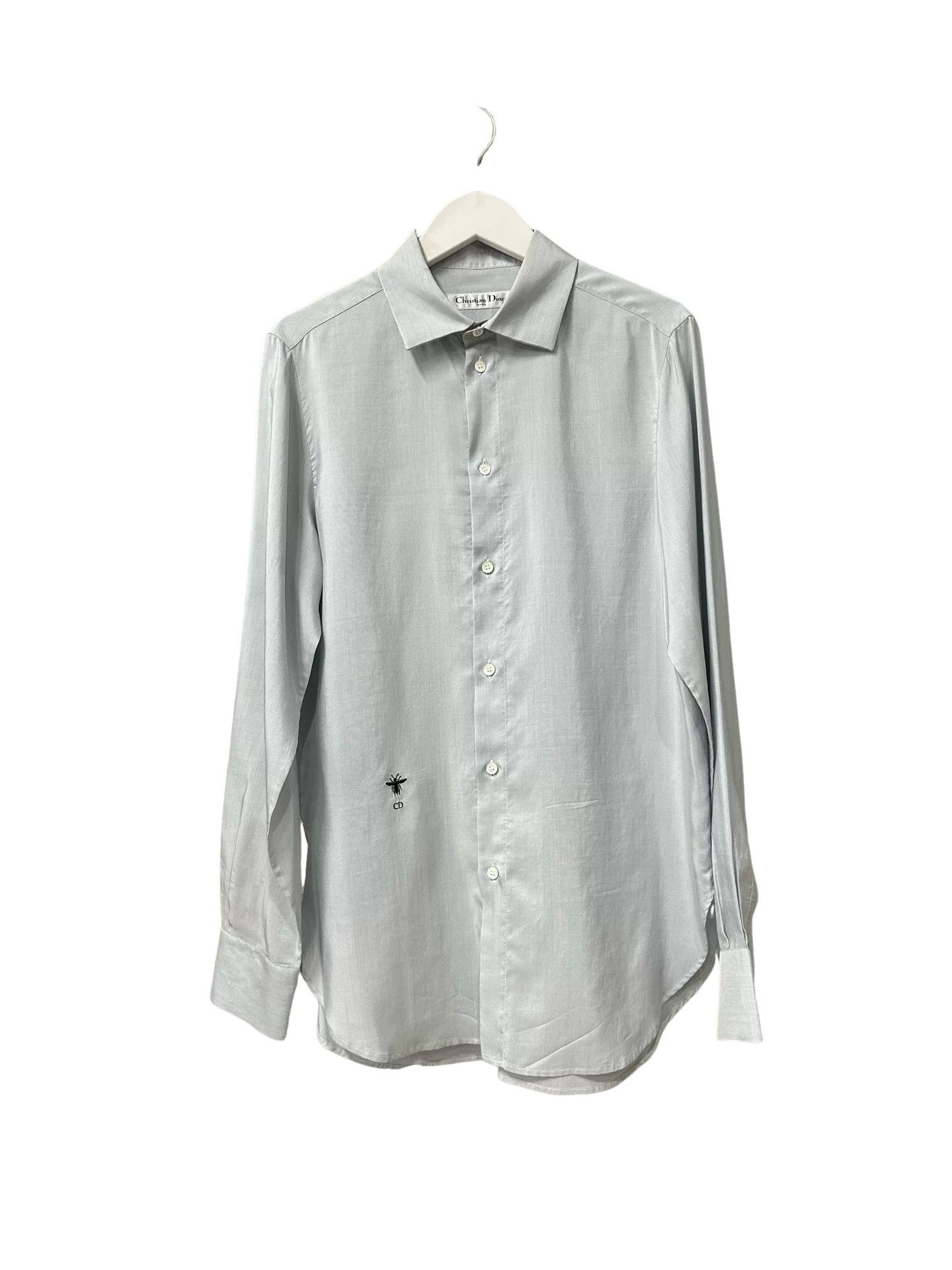 Dior Dior Bee Embroidery Silk Shirt Size 4 Size S / US 4 / IT 40 - 1 Thumbnail