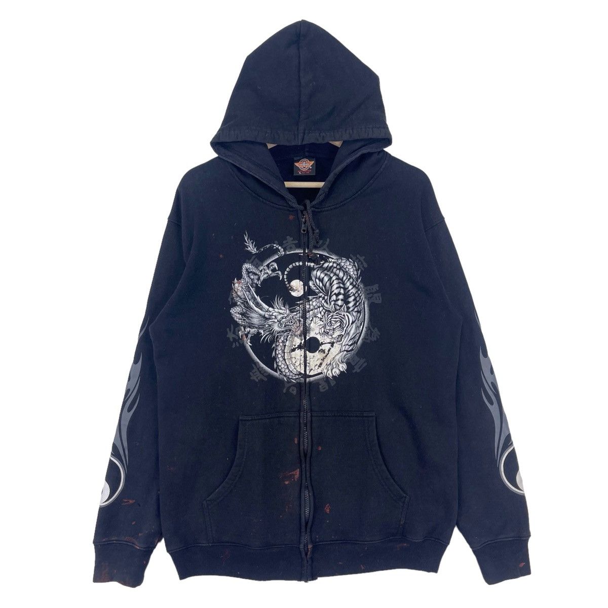 Japanese Brand × Vintage Haraju Dragon Tigers Zip Up Hoodie Sweatshirt Size US M / EU 48-50 / 2 - 4 Thumbnail
