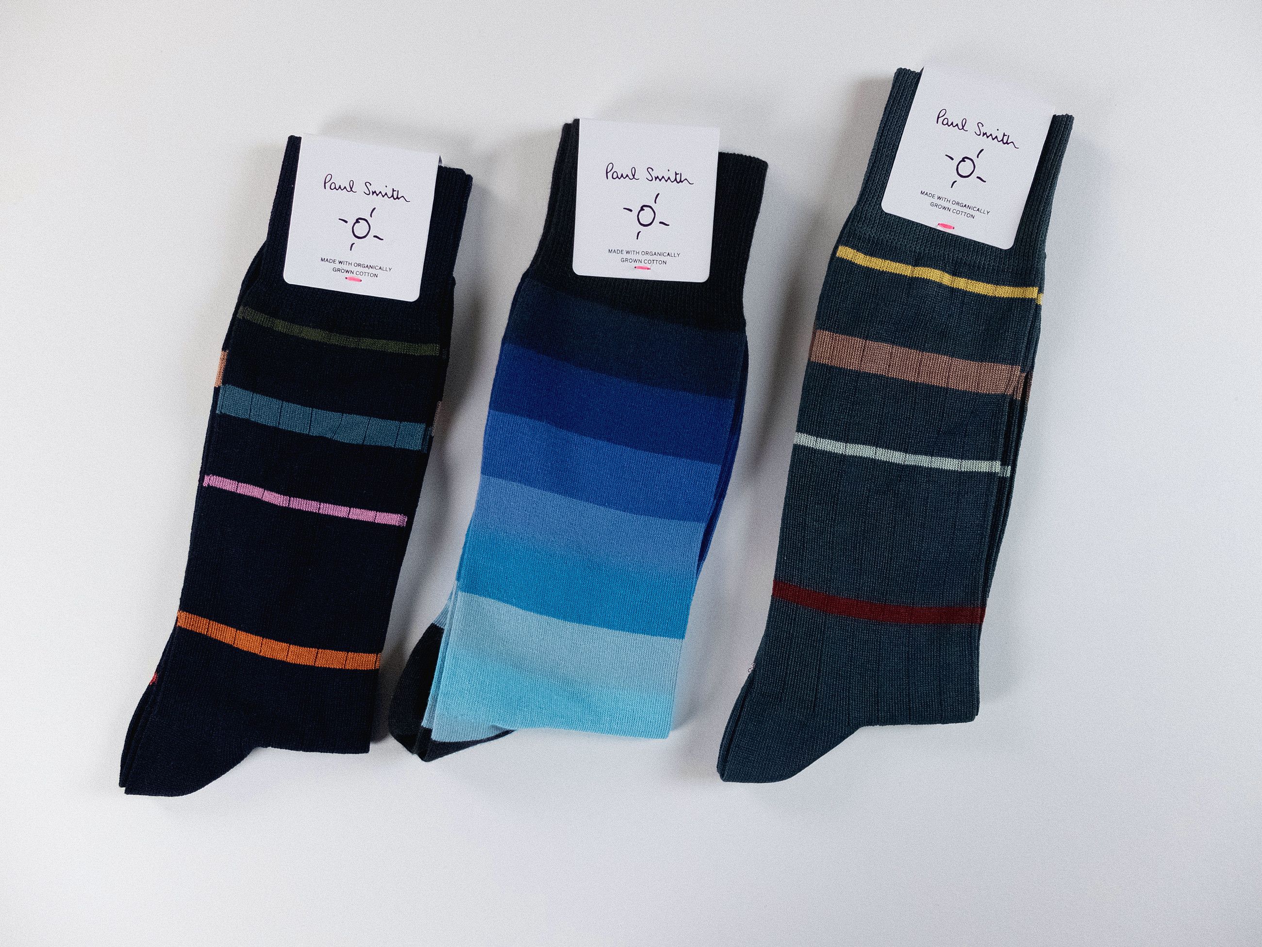 Paul Smith 3 pairs of Paul Smith colorful striped cotton blend socks q Size ONE SIZE - 1 Thumbnail