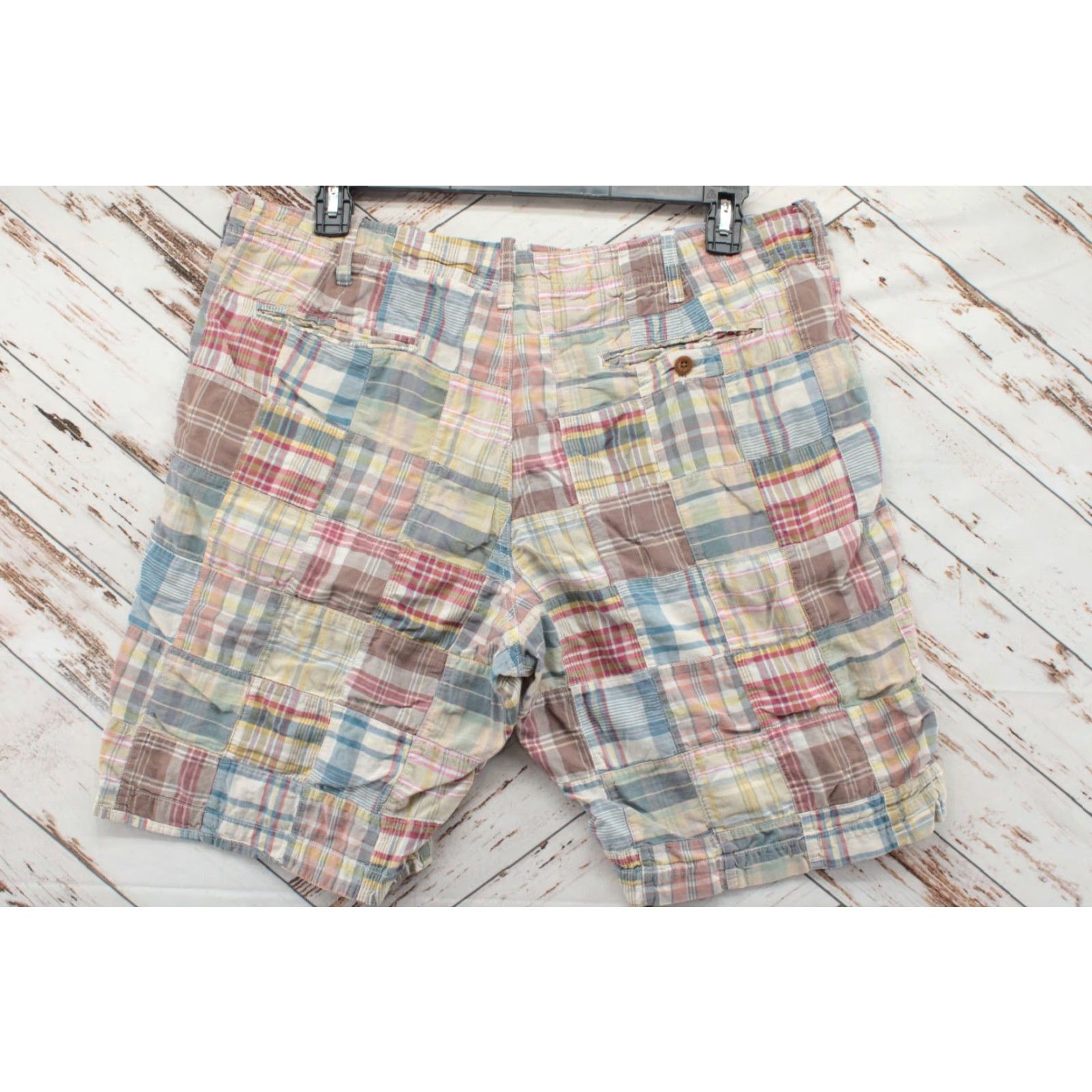 J.Crew J. Crew Patchwork Field Short Mens 38 Multicolor Plaid Colorful Preppy Stylish Size US 38 / EU 54 - 5 Thumbnail