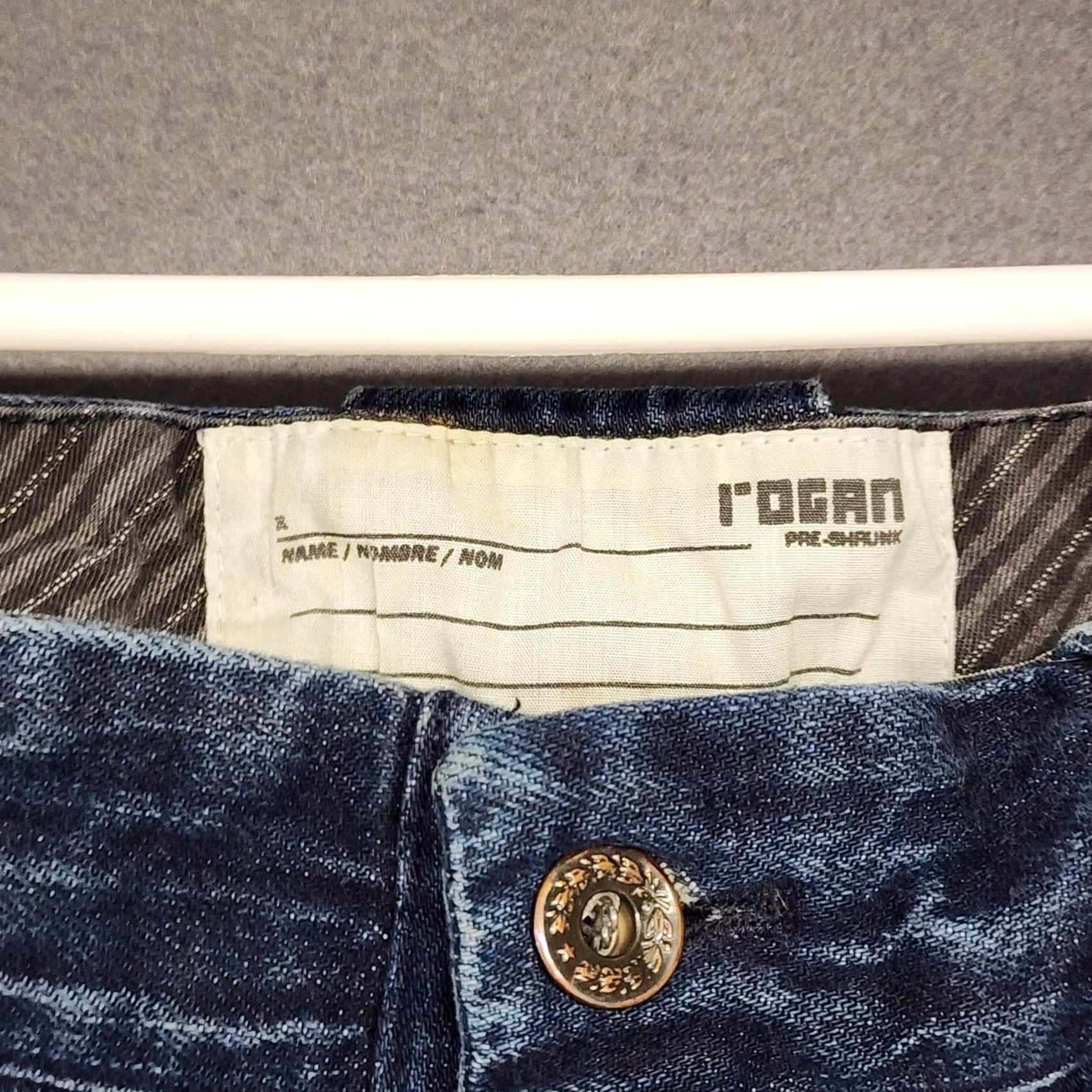 Denime Rogan Jeans Denim Distressed Button Fly 34x26 100% Cotton Jeans Mens Regular Blue Distressed, Button Fly, 34x26, Rogan Jeans Size US 34 / EU 50 - 3 Thumbnail