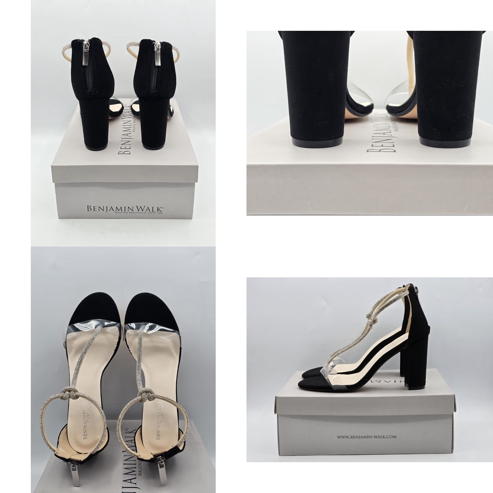 Vintage Touch Ups Sienna Heeled Sandal Black Women's Size 8.5M NEW Size US 9 / IT 39 - 8 Thumbnail