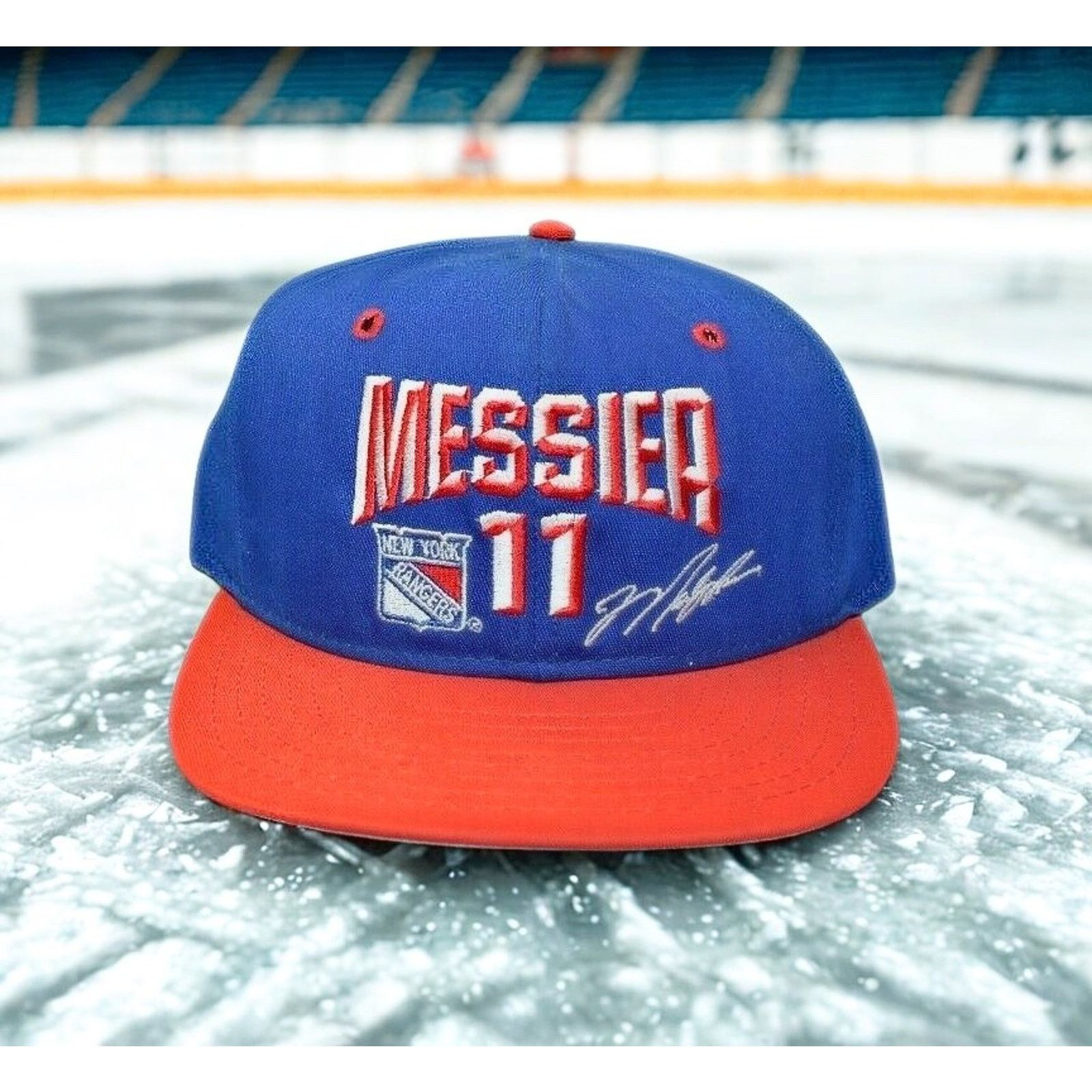 NHL New York Rangers Mark Messier #11 AJD Snapback Hat Vintage Size ONE SIZE - 1 Thumbnail