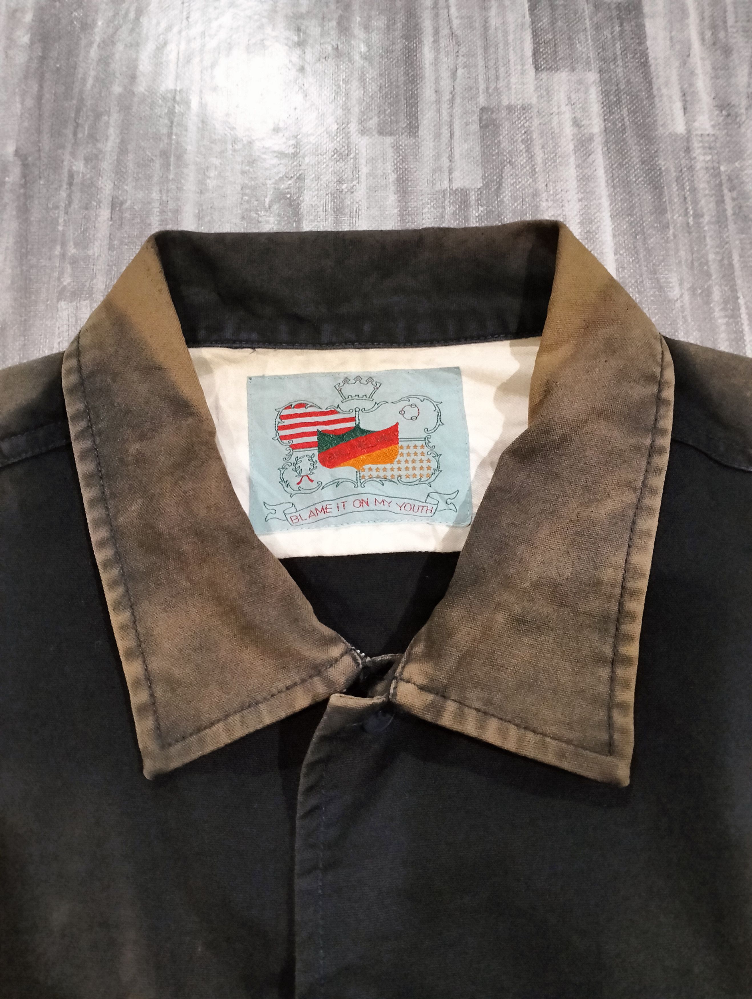 Karl Helmut Karl Helmut Four Pocket Light Jacket Embroidered Acid-Wash Size US M / EU 48-50 / 2 - 8 Thumbnail