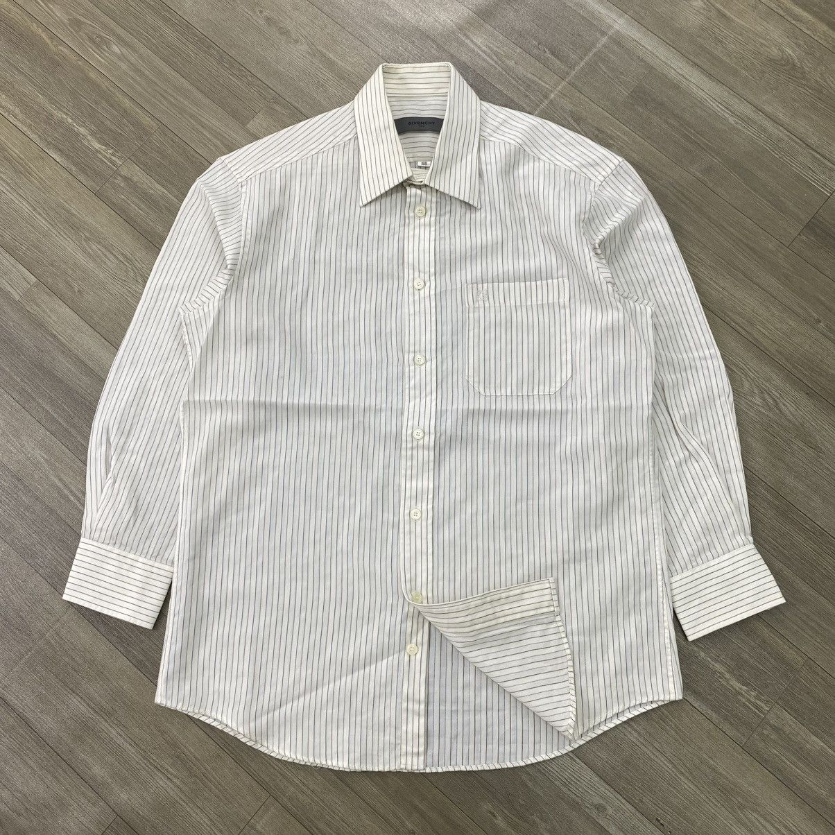 Givenchy Vintage Givenchy Men Luxury Striped Button Up Shirt Size US M / EU 48-50 / 2 - 1 Thumbnail