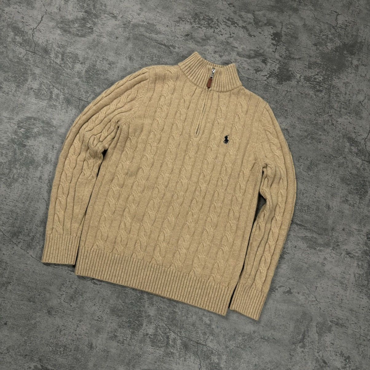 Ralph Lauren Ralph Lauren 1/4 Zip Knit Sweater Size US L / EU 52-54 / 3 - 2 Thumbnail