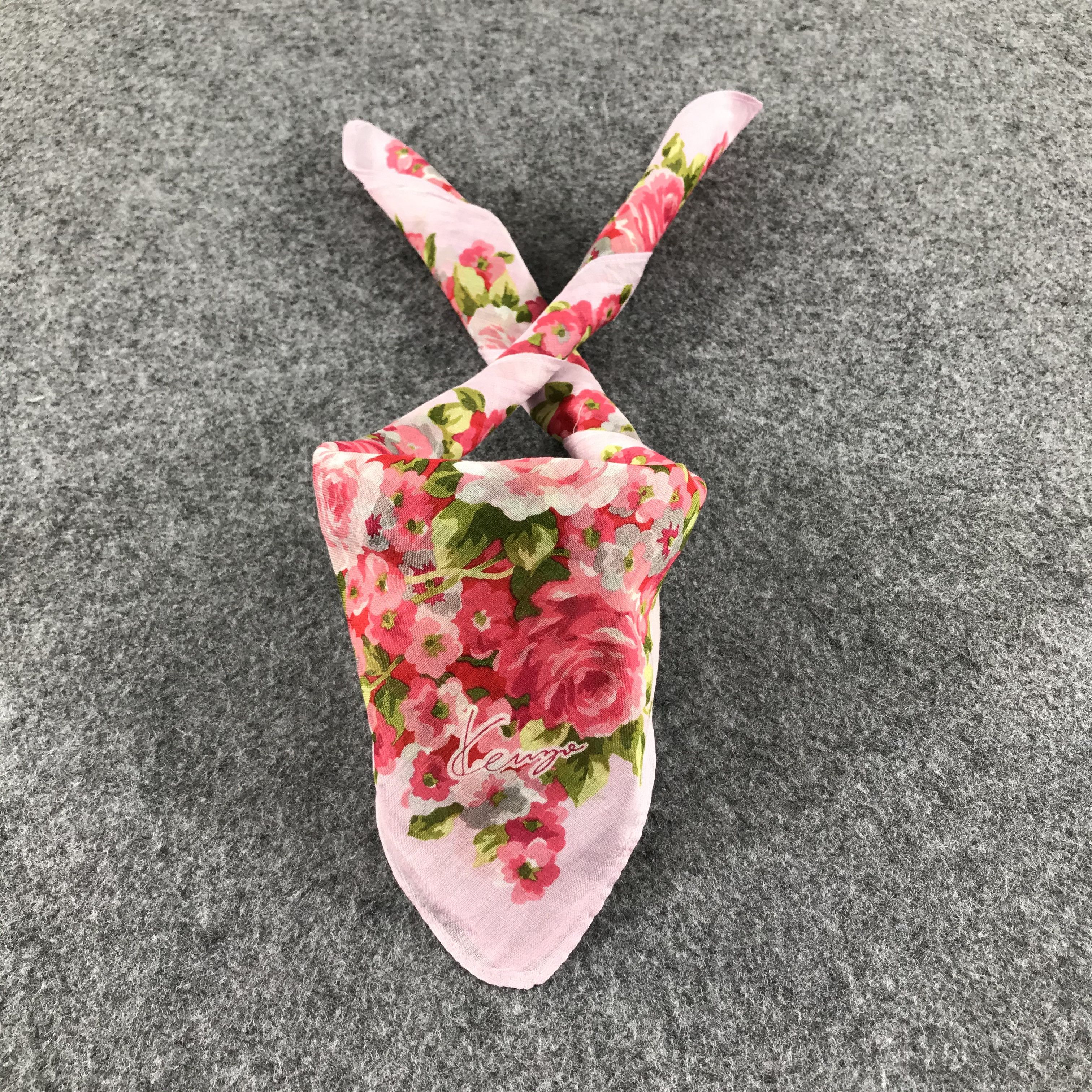 Kenzo Kenzo Floral Handkerchief Neckerchief Bandana H157 Size ONE SIZE - 2 Thumbnail