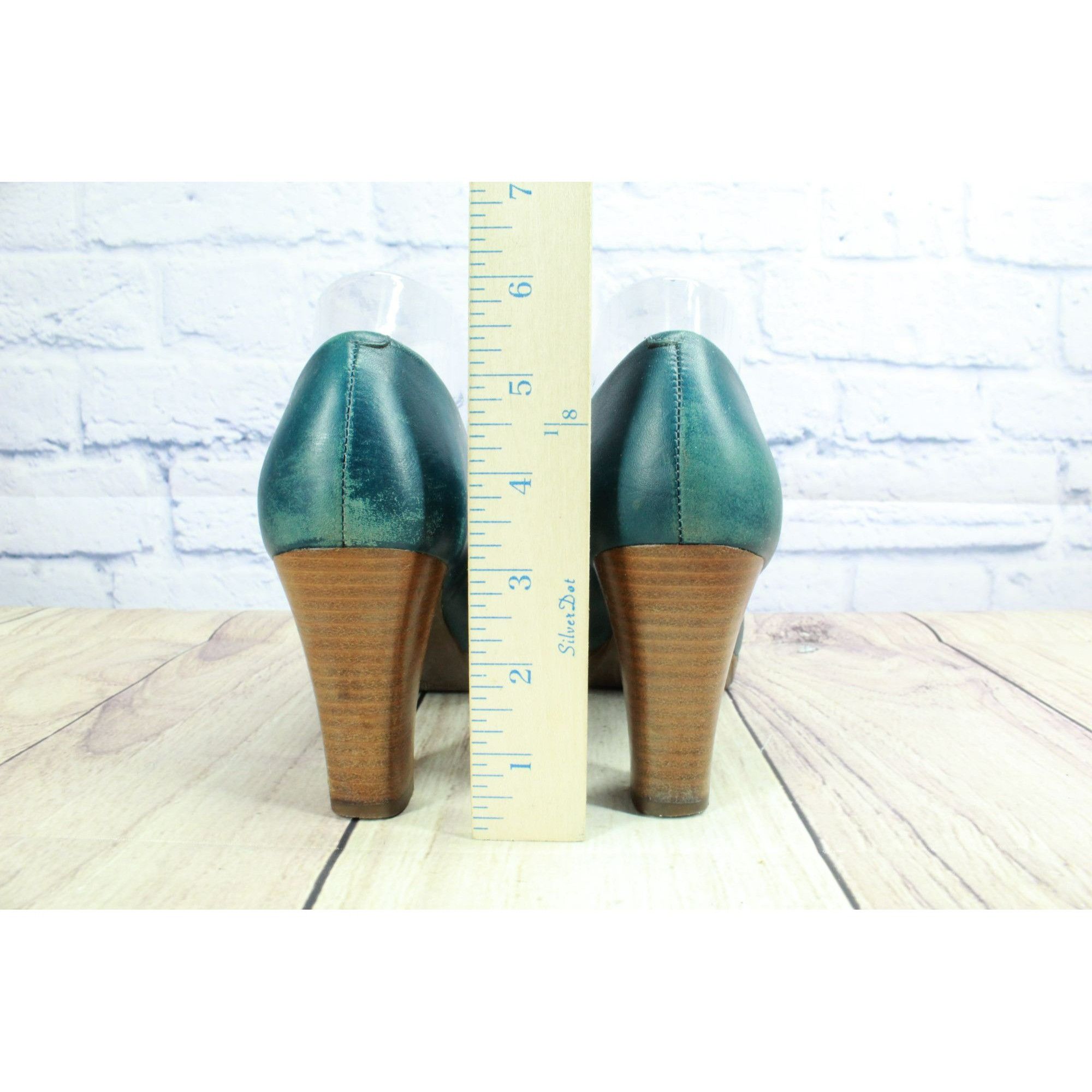 L.L. Bean × Leather LL Bean Women's Leather Casual Dress Pump Heel Shoes Size US 8.5 / IT 38.5 - 6 Thumbnail