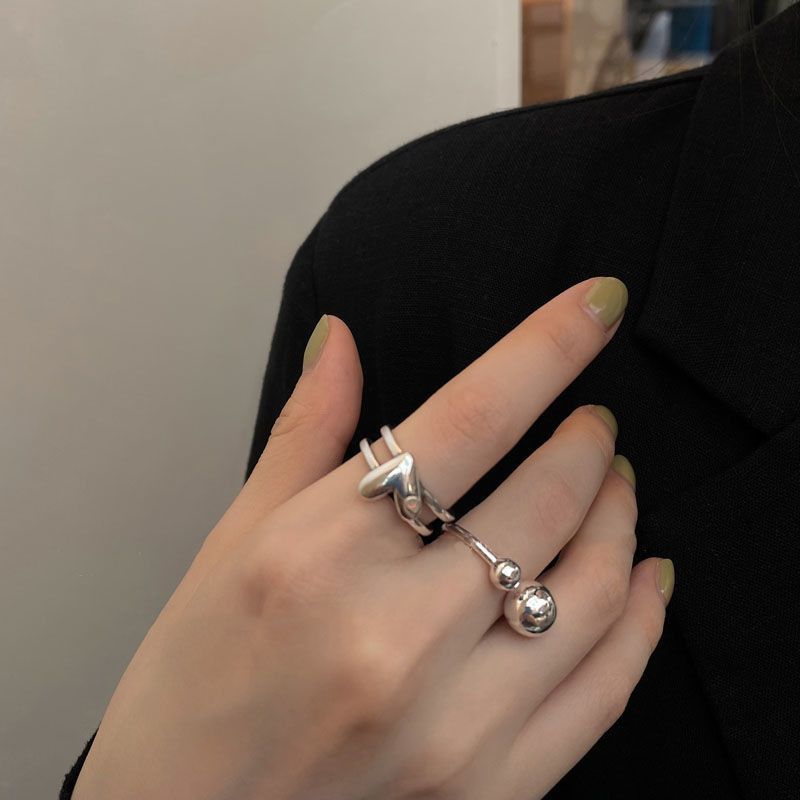 Jewelry Crazy Jewelry Rings Open Size Chrome Ring (Size 7-13) Size ONE SIZE - 4 Thumbnail