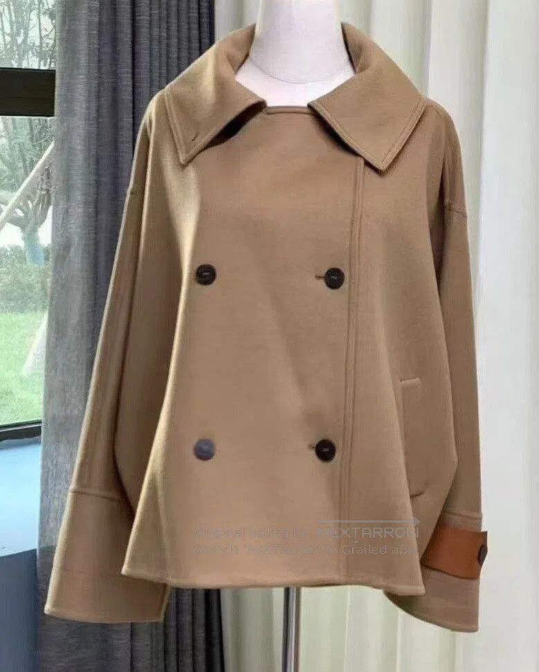 Loewe LOEWE Camel Cashmere Loose Coat. Size XXS / US 00 / IT 34 - 1 Thumbnail