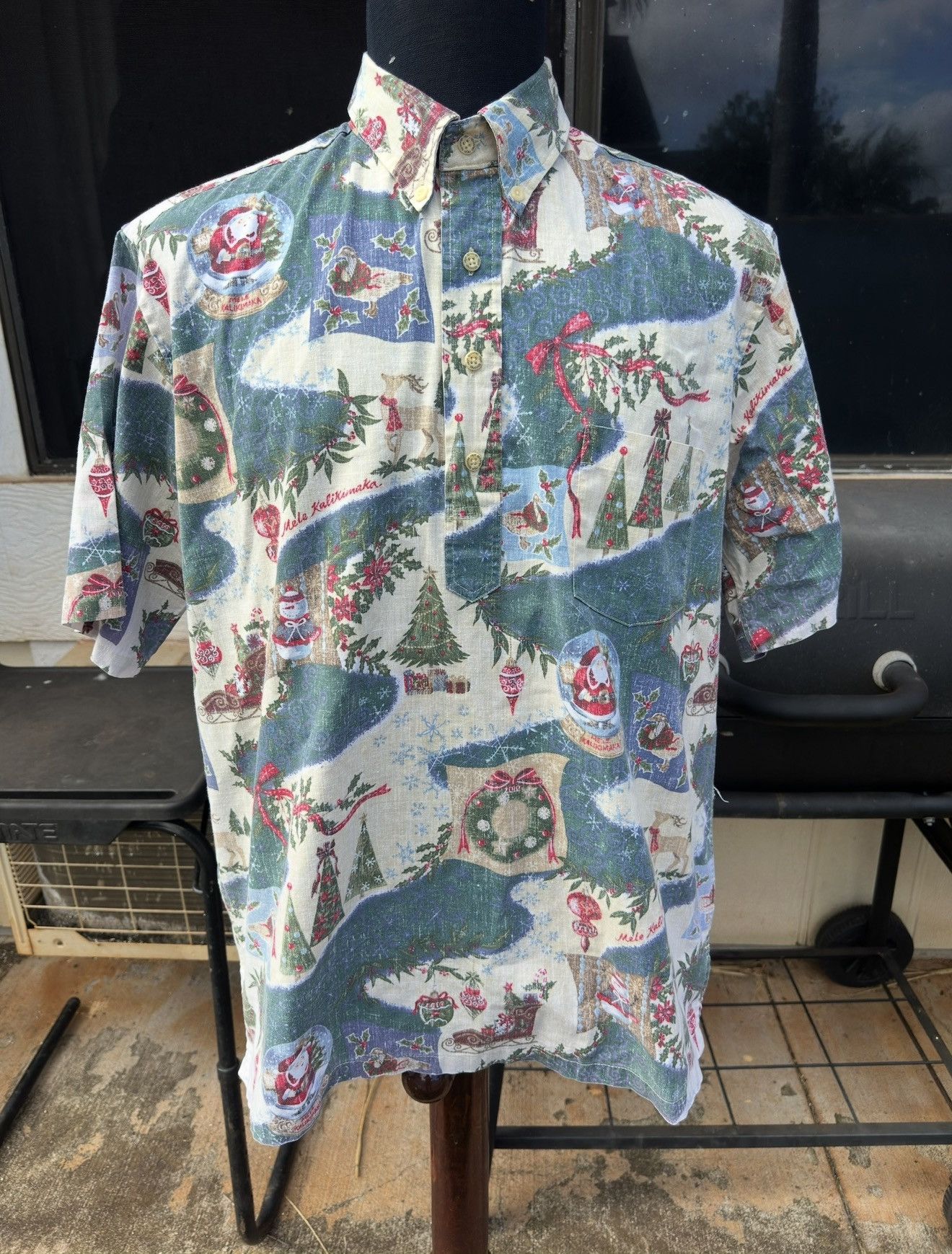 Reyn Spooner PreOwned Reyn Spooner Mele Kalikimaka Christmas Men's L Size US L / EU 52-54 / 3 - 1 Thumbnail