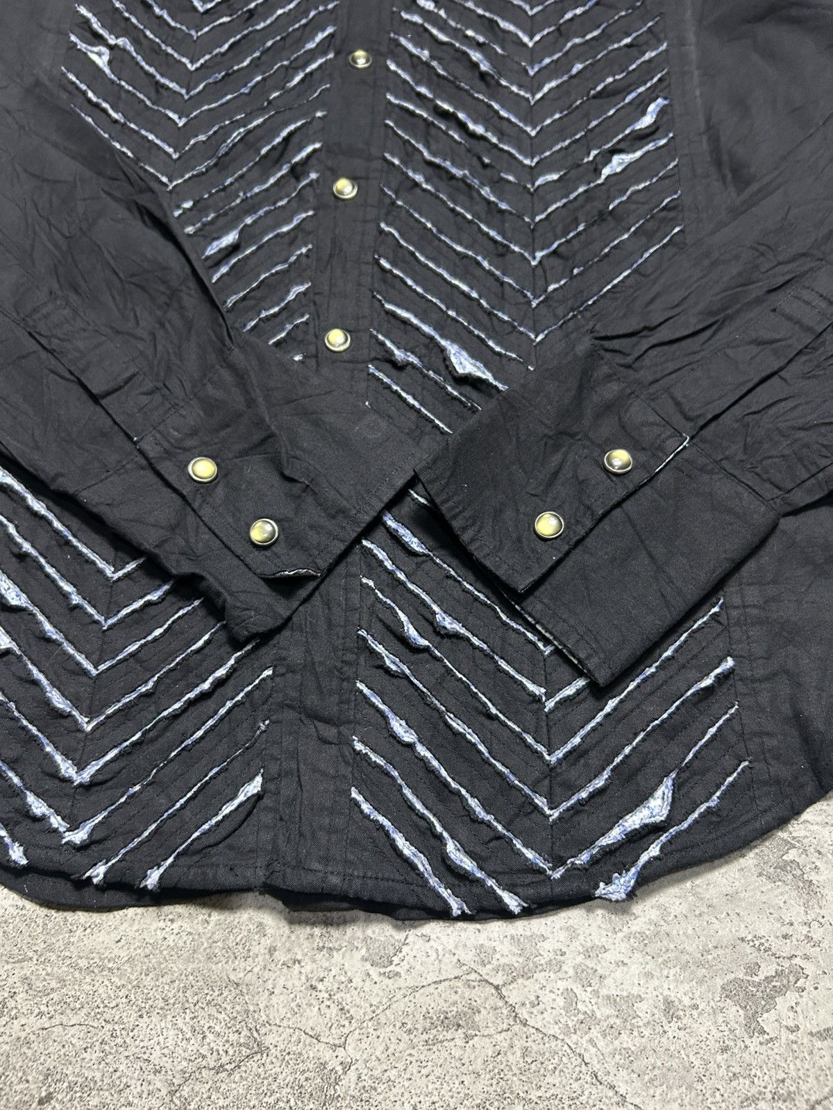 In The Attic In The Attic 3D Chevron Stripe Shirt Vkei Style Size US M / EU 48-50 / 2 - 6 Thumbnail