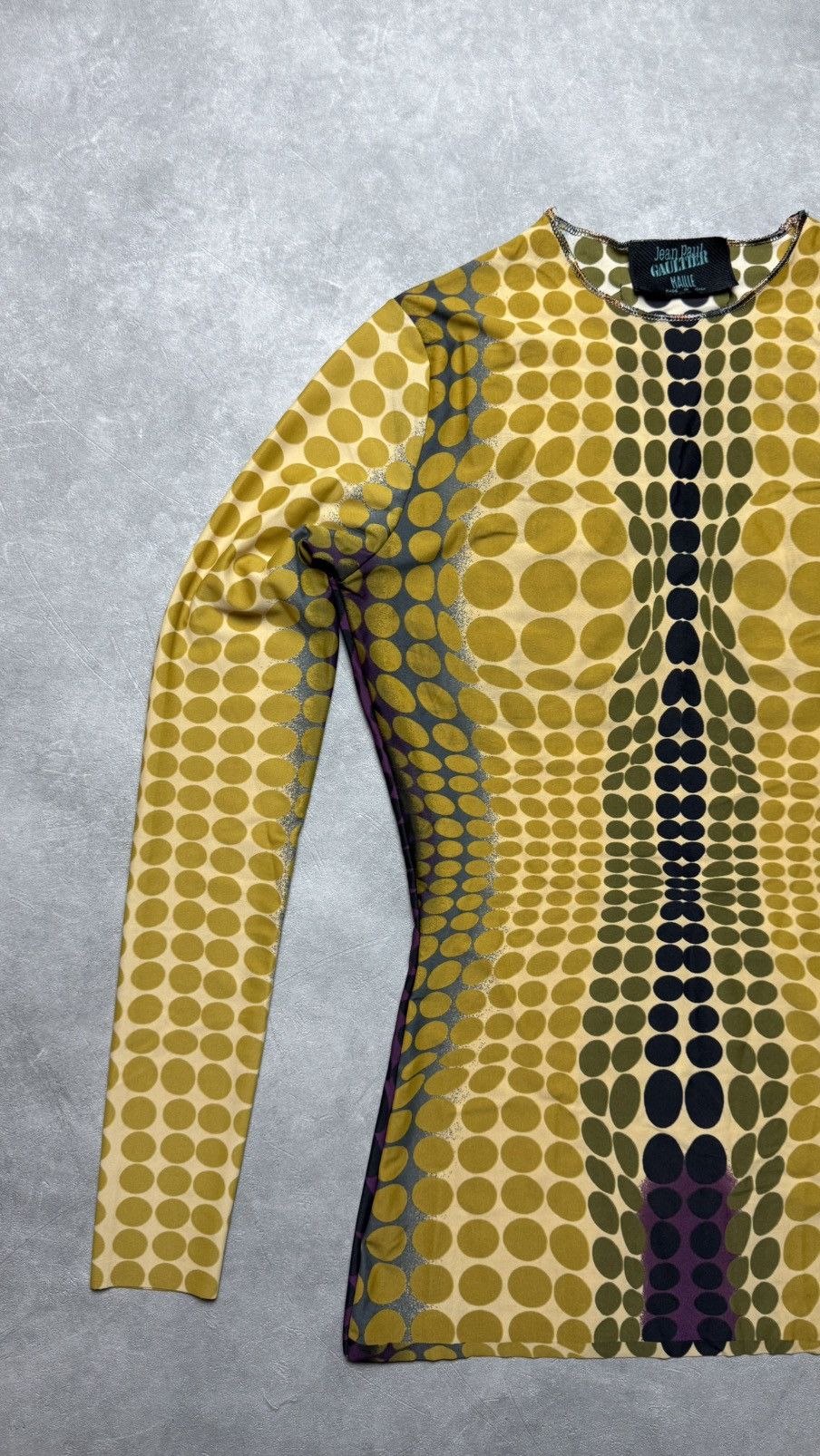 Jean Paul Gaultier × Vintage Vintage 1995 Jean Paul Gaultier Cyber Dot Mesh Top Size M / US 6-8 / IT 42-44 - 6 Thumbnail