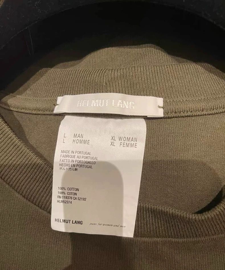 Helmut Lang HELMUT LANG Military green men's T-shirt Size US L / EU 52-54 / 3 - 1 Thumbnail