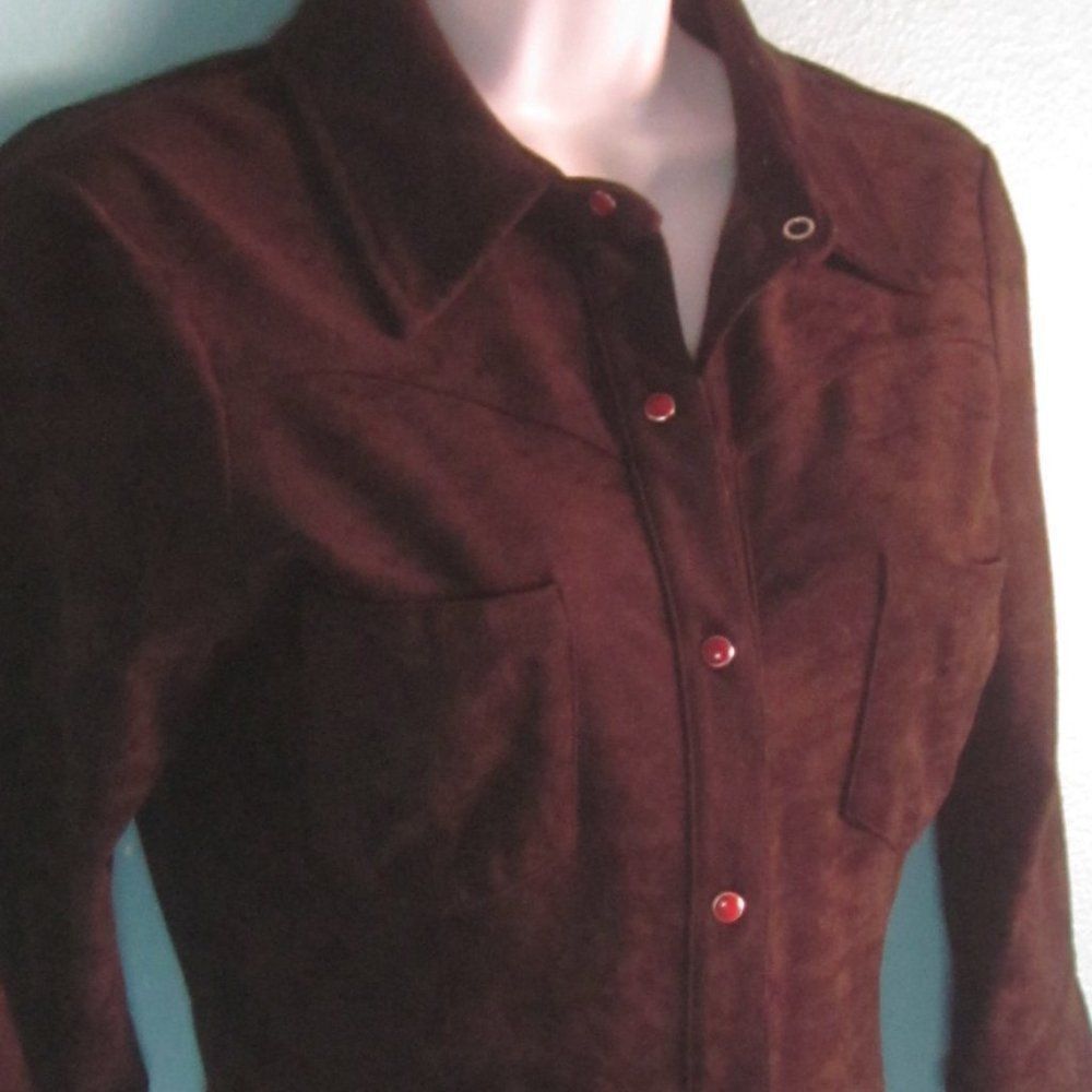 Guess Guess True Vintage Fitted Shirt Brown 3/4 Sleeve Trim Size Size M / US 6-8 / IT 42-44 - 5 Thumbnail
