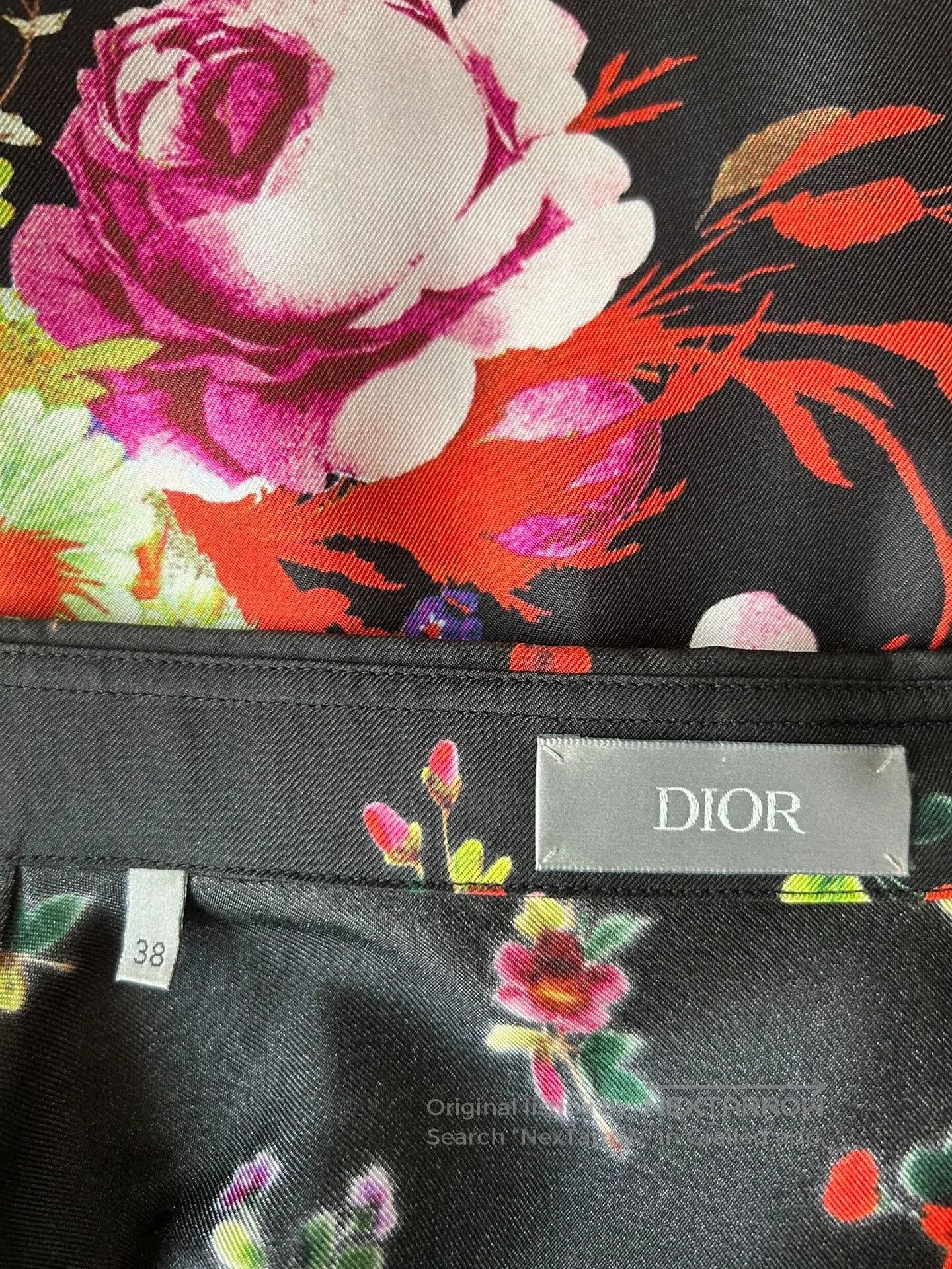 Dior Dior KAWS Floral Silk Embroidered Shirt. Size US M / EU 48-50 / 2 - 7 Thumbnail