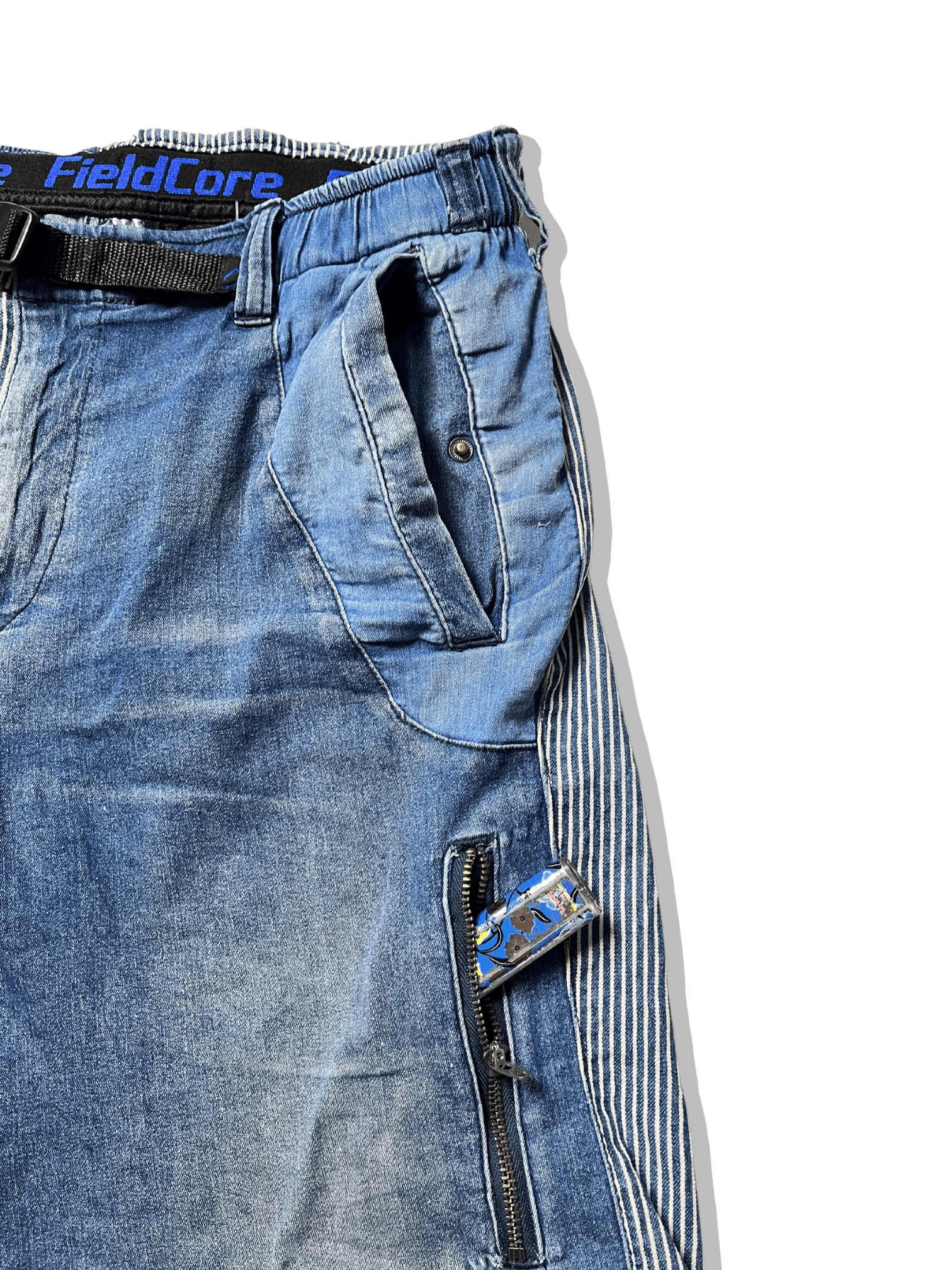 Beauty Beast × Japanese Brand 🔥Rare Design Fieldcore Patchwork Cargo Tactical Short Pants Size US 32 / EU 48 - 3 Thumbnail