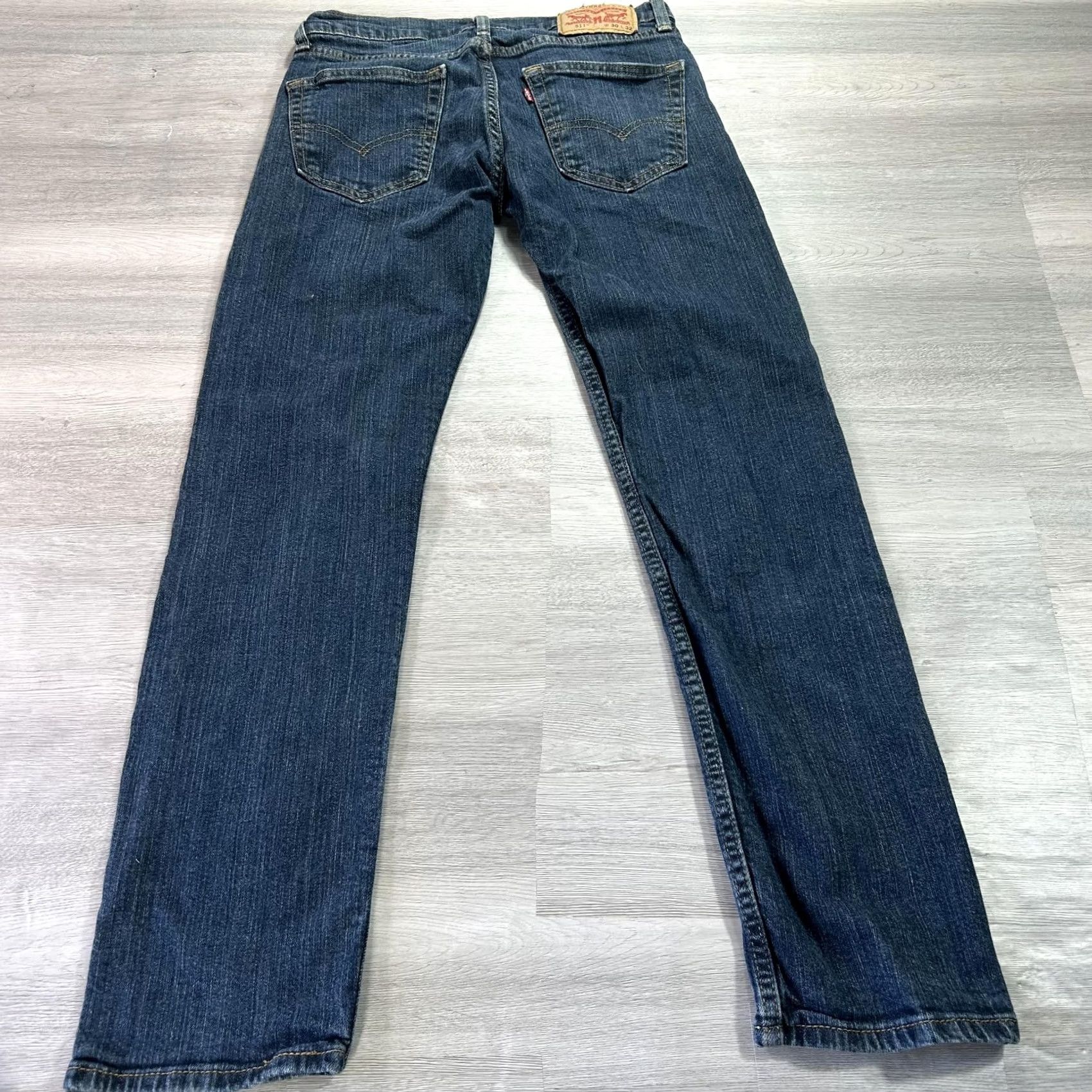 Levi's Levi's 511 Slim Jeans Mens 30x30 Blue Tapered Stretch Denim Medium Wash Pants Size US 30 / EU 46 - 2 Thumbnail