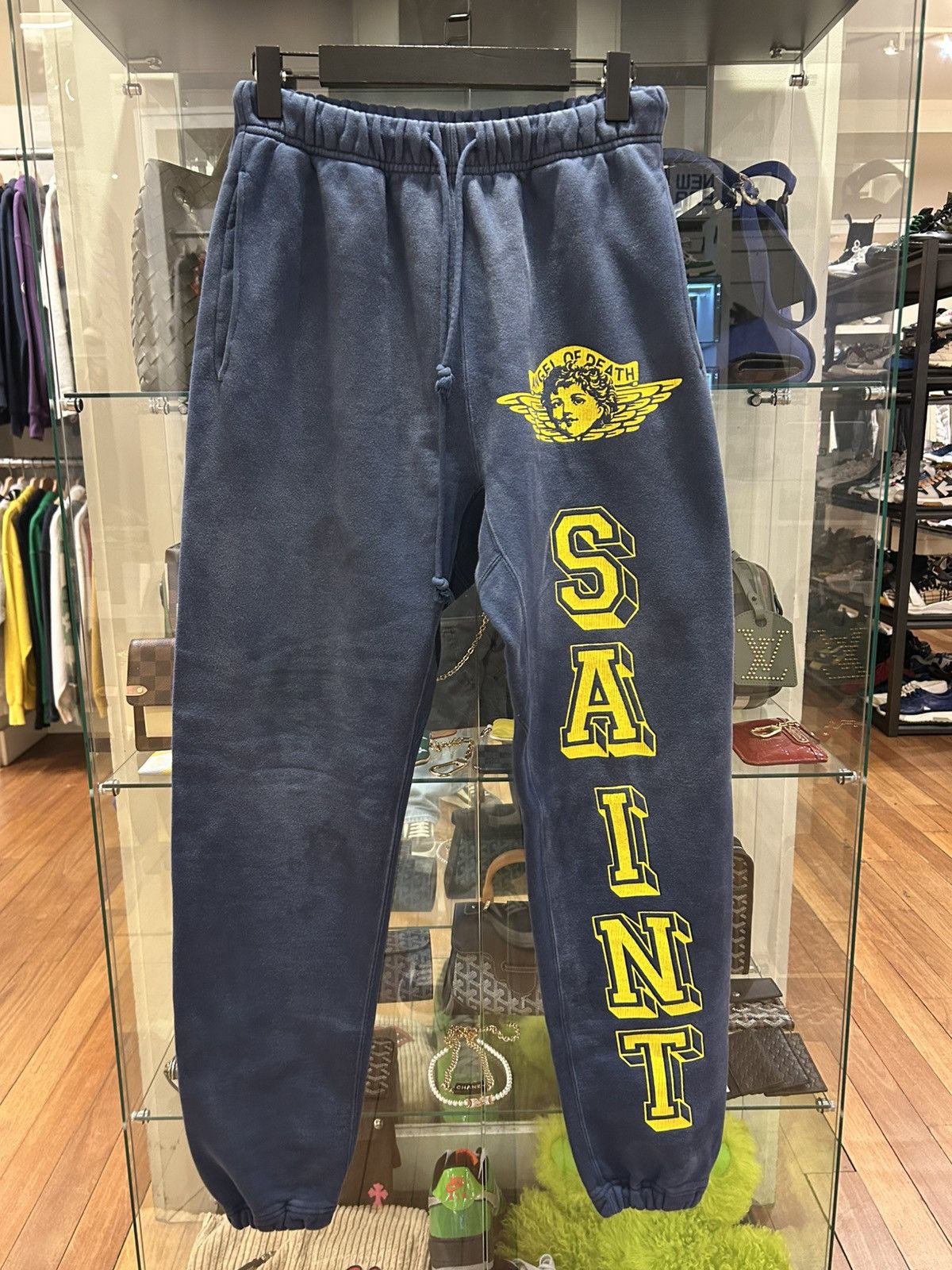 Saint Michael Saint Michael Angel Of Death Sweatpants - Blue Size US 30 / EU 46 - 1 Thumbnail