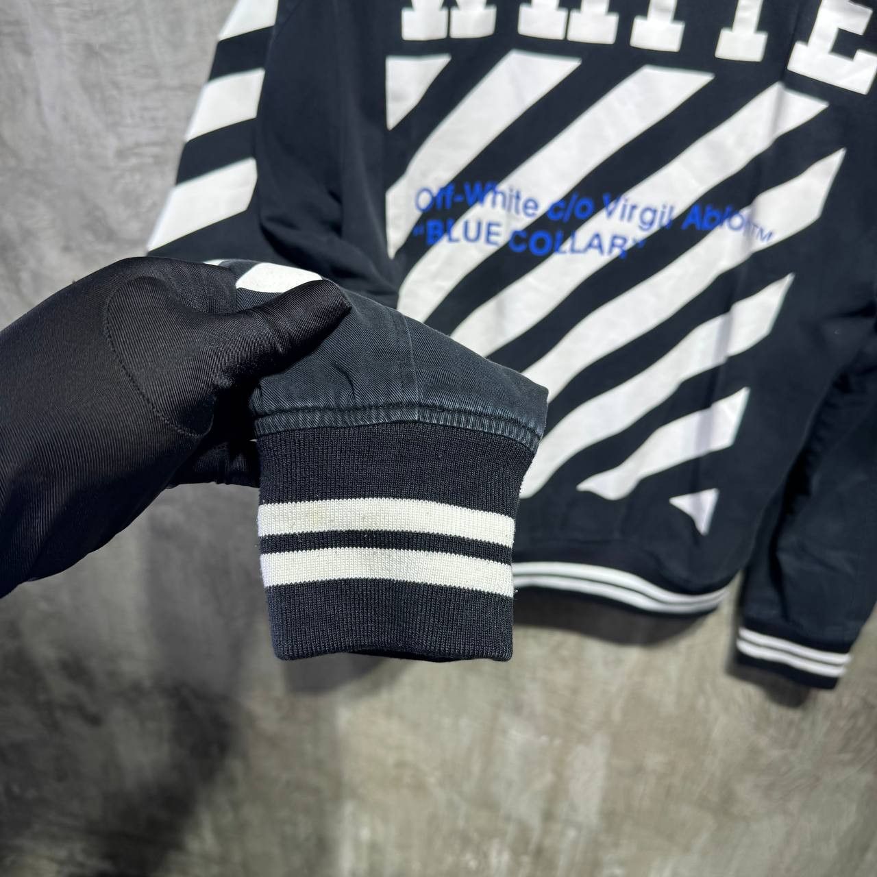 Off-White Off-White “Blue collar” Bomber jacket rare piece Size US M / EU 48-50 / 2 - 6 Thumbnail