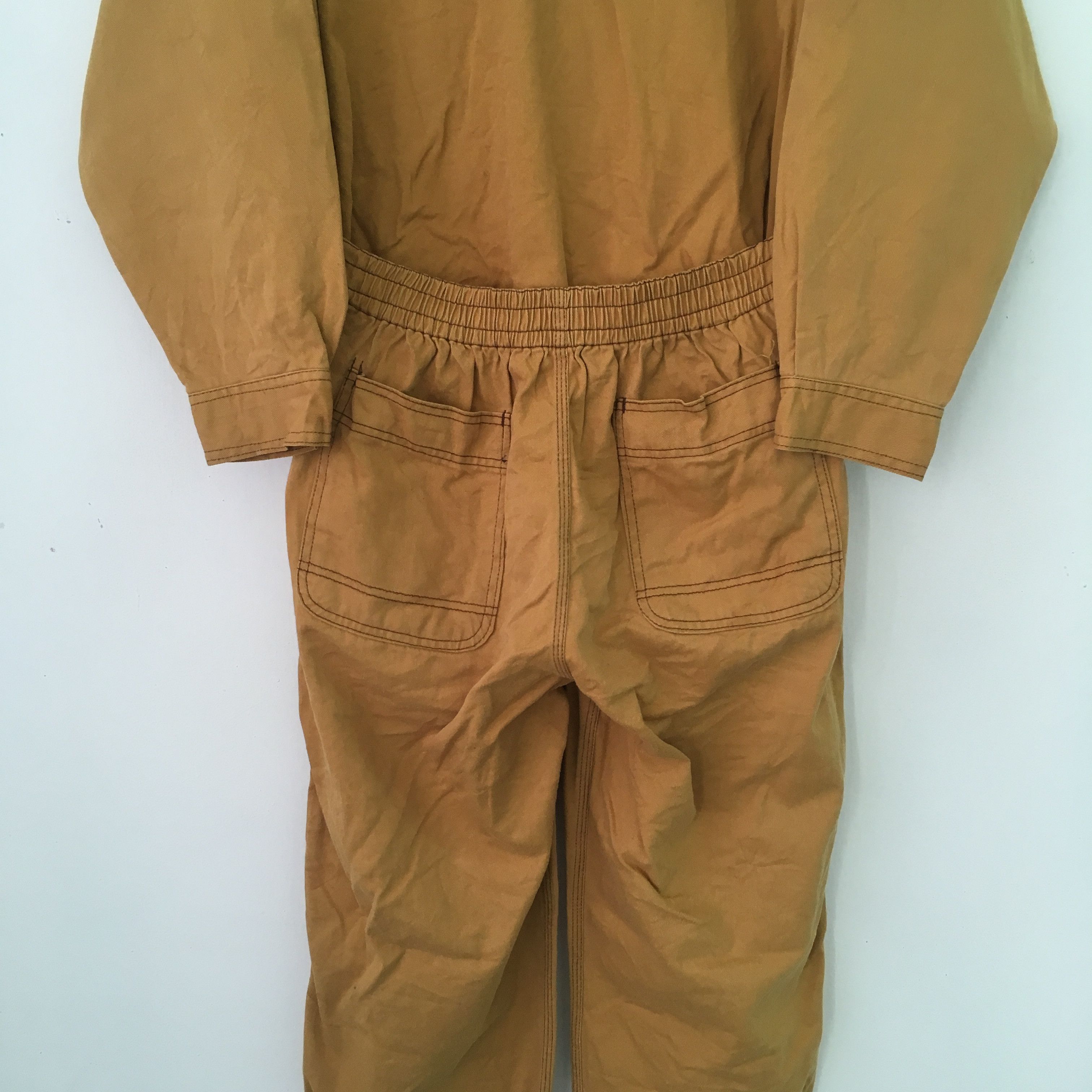 Japanese Brand Vintage 90's Heavy Used Toyota Japan Brown Coveralls - 481 Size US L / EU 52-54 / 3 - 17 Thumbnail