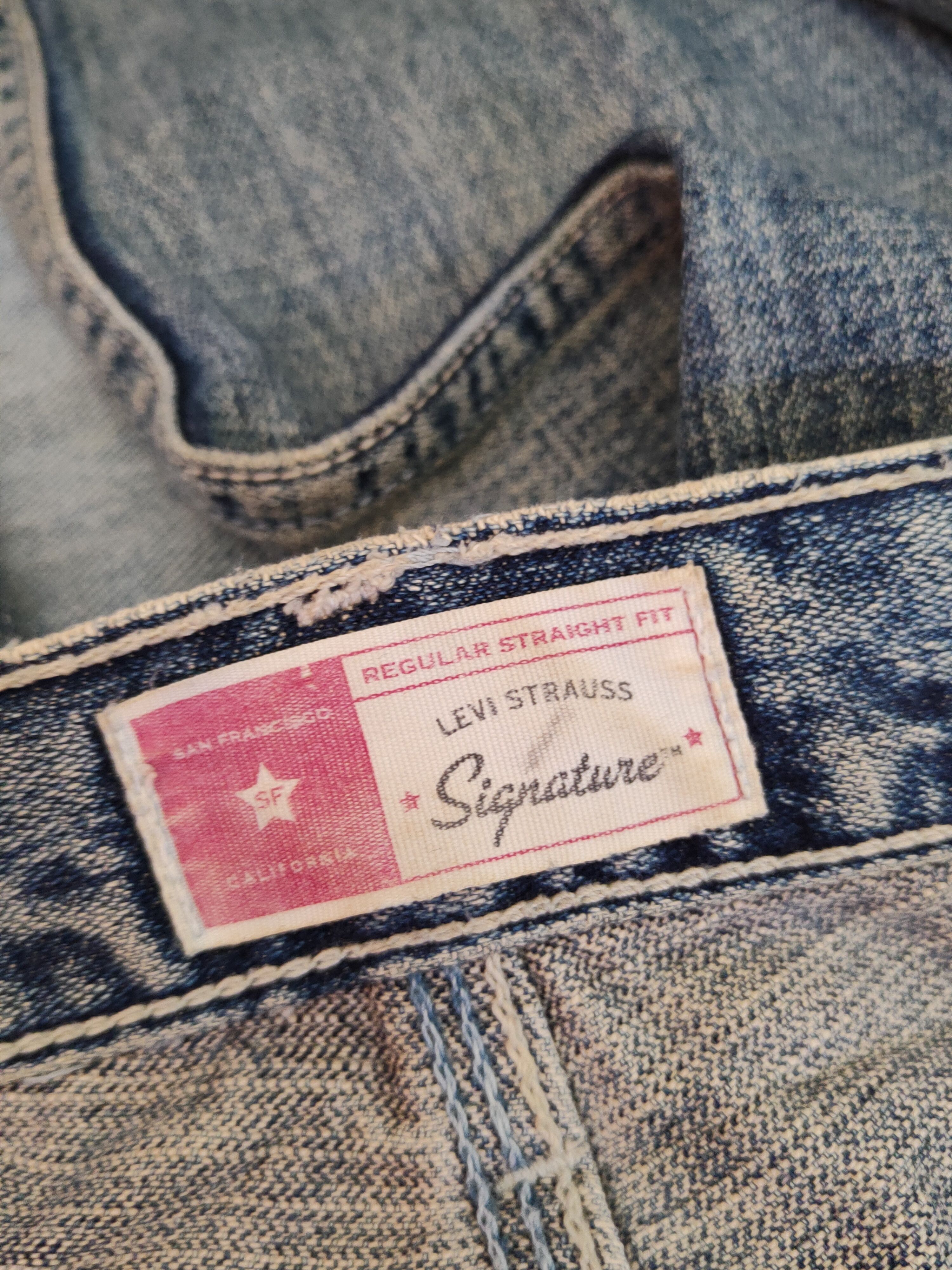 Levi's Levi's Dark Blue Faded Distressed Ripped Jeans #S1695 Size US 42 / EU 58 - 20 Thumbnail