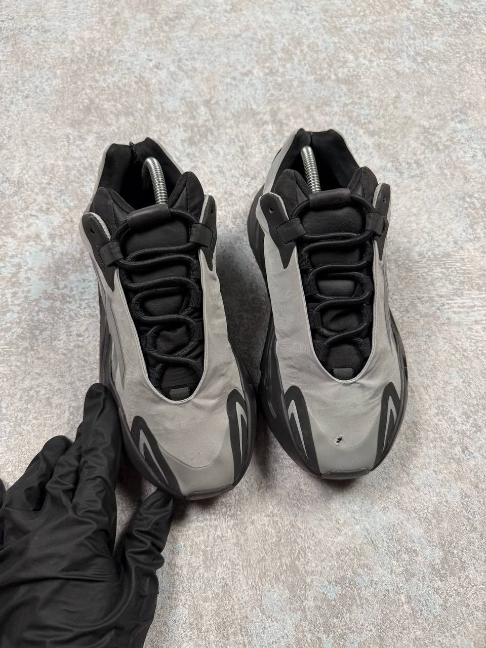 Adidas Adidas Yeezy Boost 700 MNVN Grey Metallic Sneakers Size US 6.5 / EU 39-40 - 3 Thumbnail