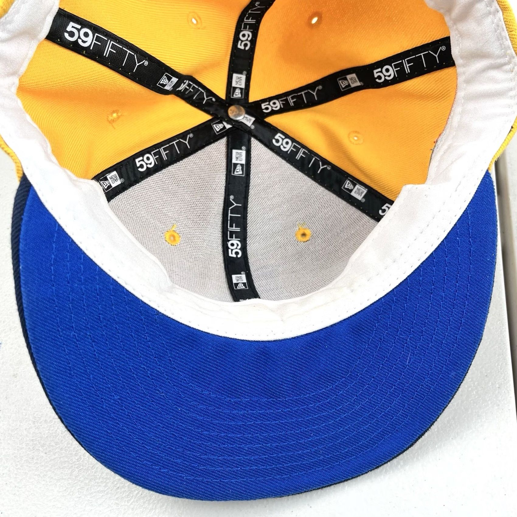 New Era New Era Dodgers 59FIFTY Fitted Hat Baseball Cap 1962 Dodger Stadium Patch 7 1/2 Mens Yellow Size ONE SIZE - 6 Thumbnail