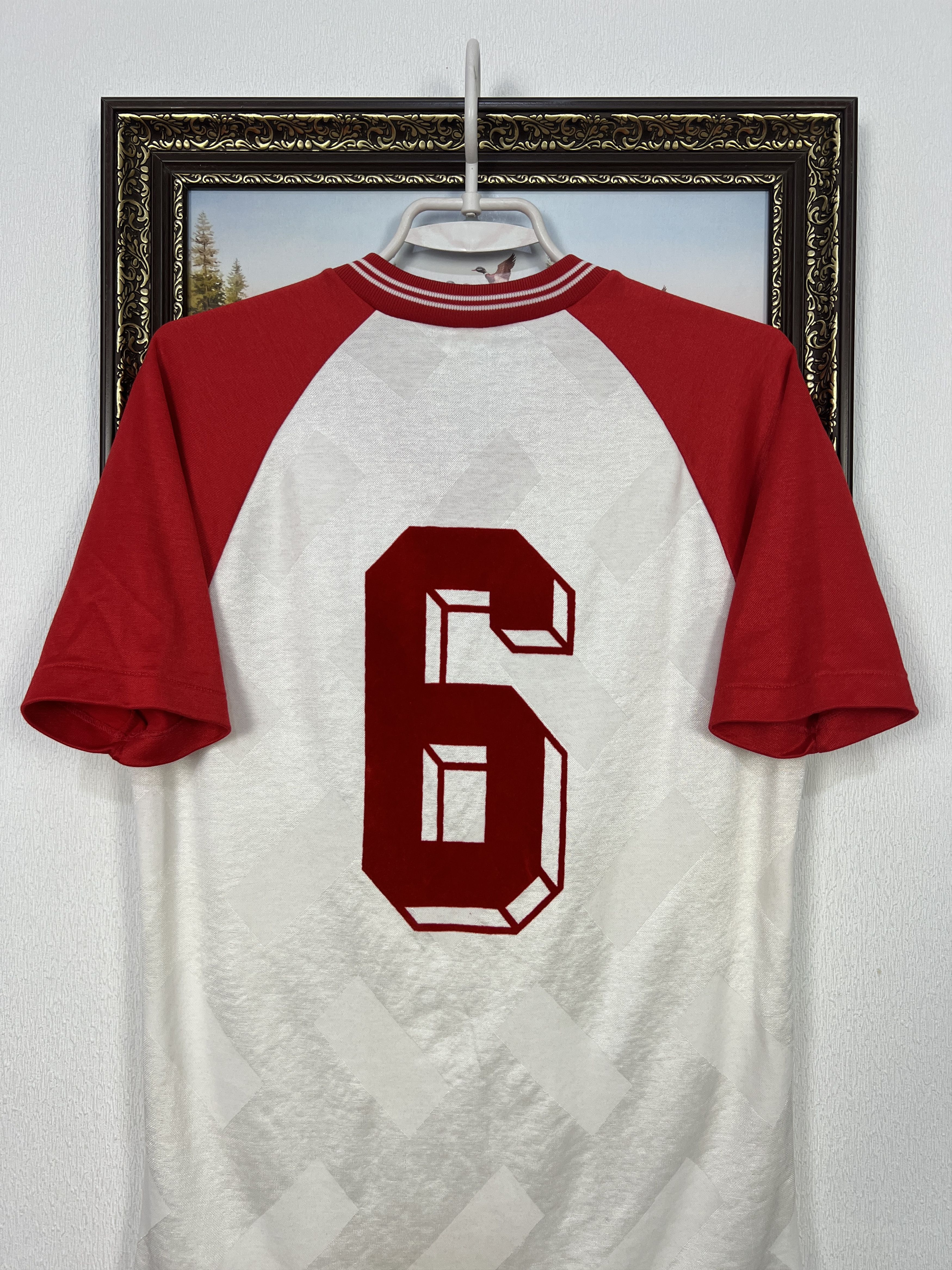 Erima Vintage 80's Erima Football Template Shirt #6 Soccer White Size US M / EU 48-50 / 2 - 10 Thumbnail