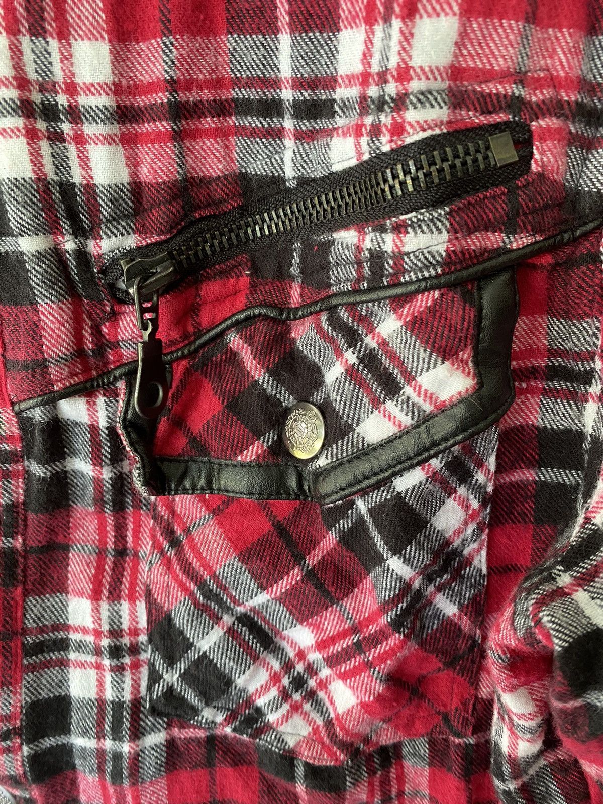In The Attic × Japanese Brand × PPFM Iconic Red checked punk zipper Size US S / EU 44-46 / 1 - 7 Thumbnail