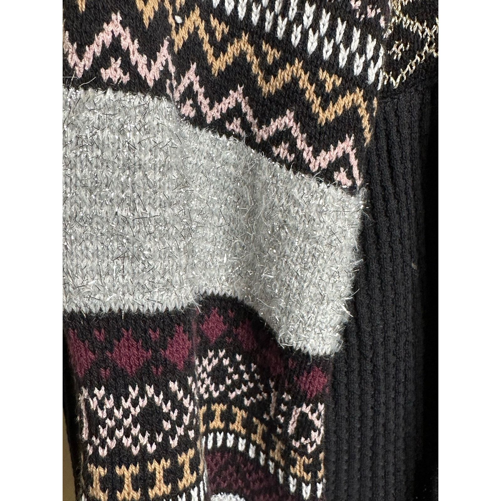 Free People Free People Black Cozzy Cottage Sweater Size Small Size S / US 4 / IT 40 - 7 Thumbnail