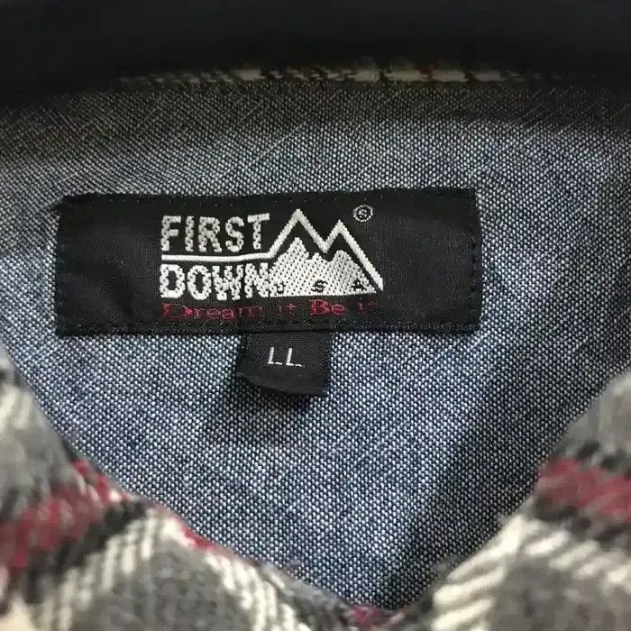 Flannel First Down Plaid Tartan Flannel Shirt Size US L / EU 52-54 / 3 - 4 Thumbnail
