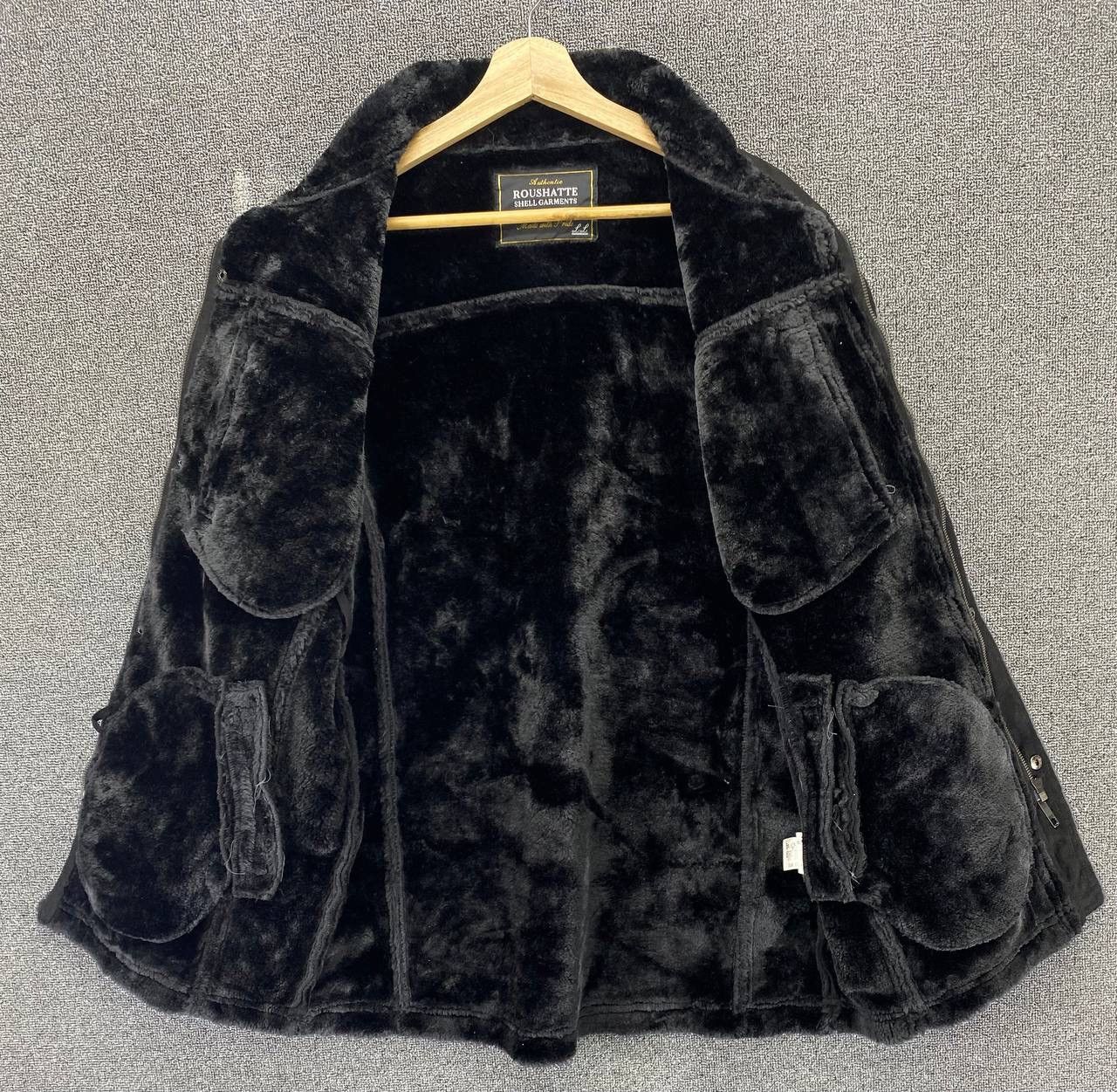 If Six Was Nine Vintage ROUSHATTE Shell Garments B3 Sherling Jacket Size US L / EU 52-54 / 3 - 7 Thumbnail