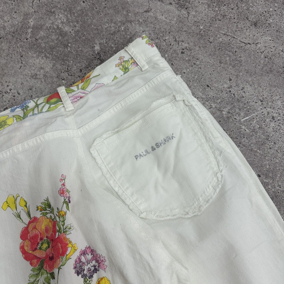 Paul & Shark Vintage 00s Paul & Shark Yachting Floral print jeans y2k og Size 30" / US 8 / IT 44 - 7 Thumbnail