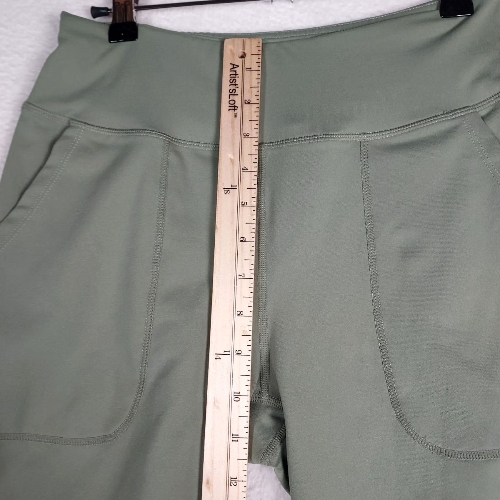 Vintage VINTAGE Baleaf High Waist Biker Shorts Womens Small Sage Pockets Athletic Yoga Size 28" / US 6 / IT 42 - 6 Thumbnail